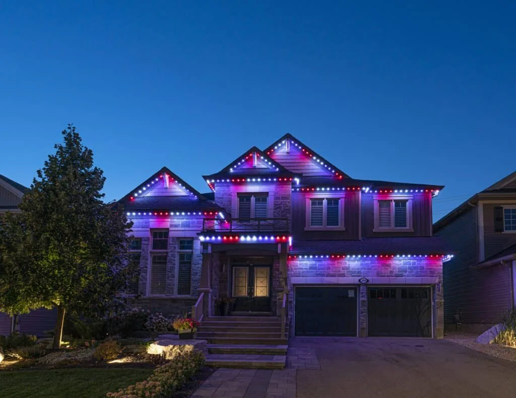 Proximity Point and PNJ area North Bismarck residence with year-round LED lighting