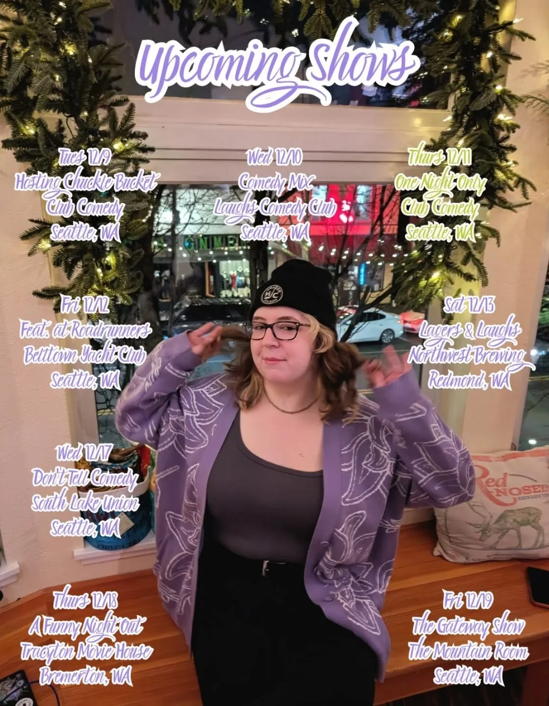 Shows I have lined up for the rest of December! ☃️
Big one on Thursday, link in bio for tickets! 🔗

#comedian #comedyshow #standupcomedy