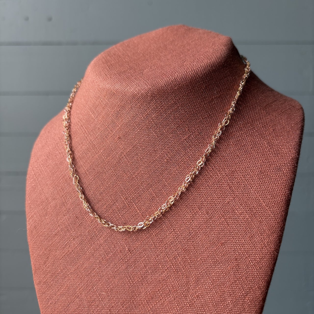 Braided Mixed Metal Necklace