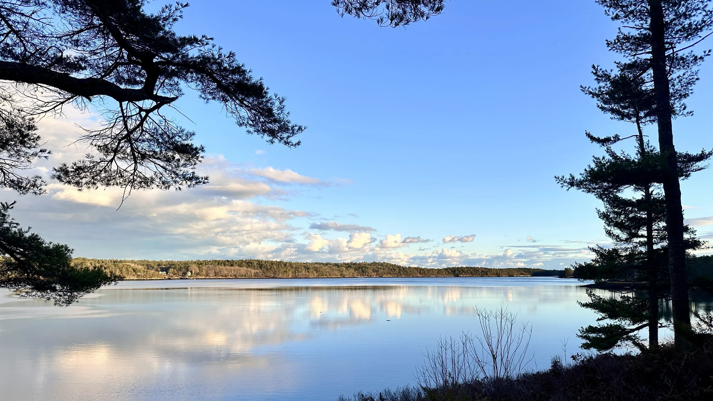 River through Georgetown, Maine