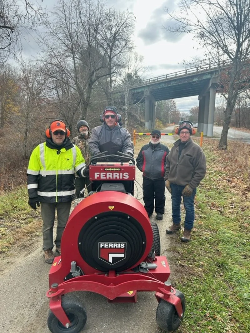 leaf blowing team at work on the Trail.JPEG
