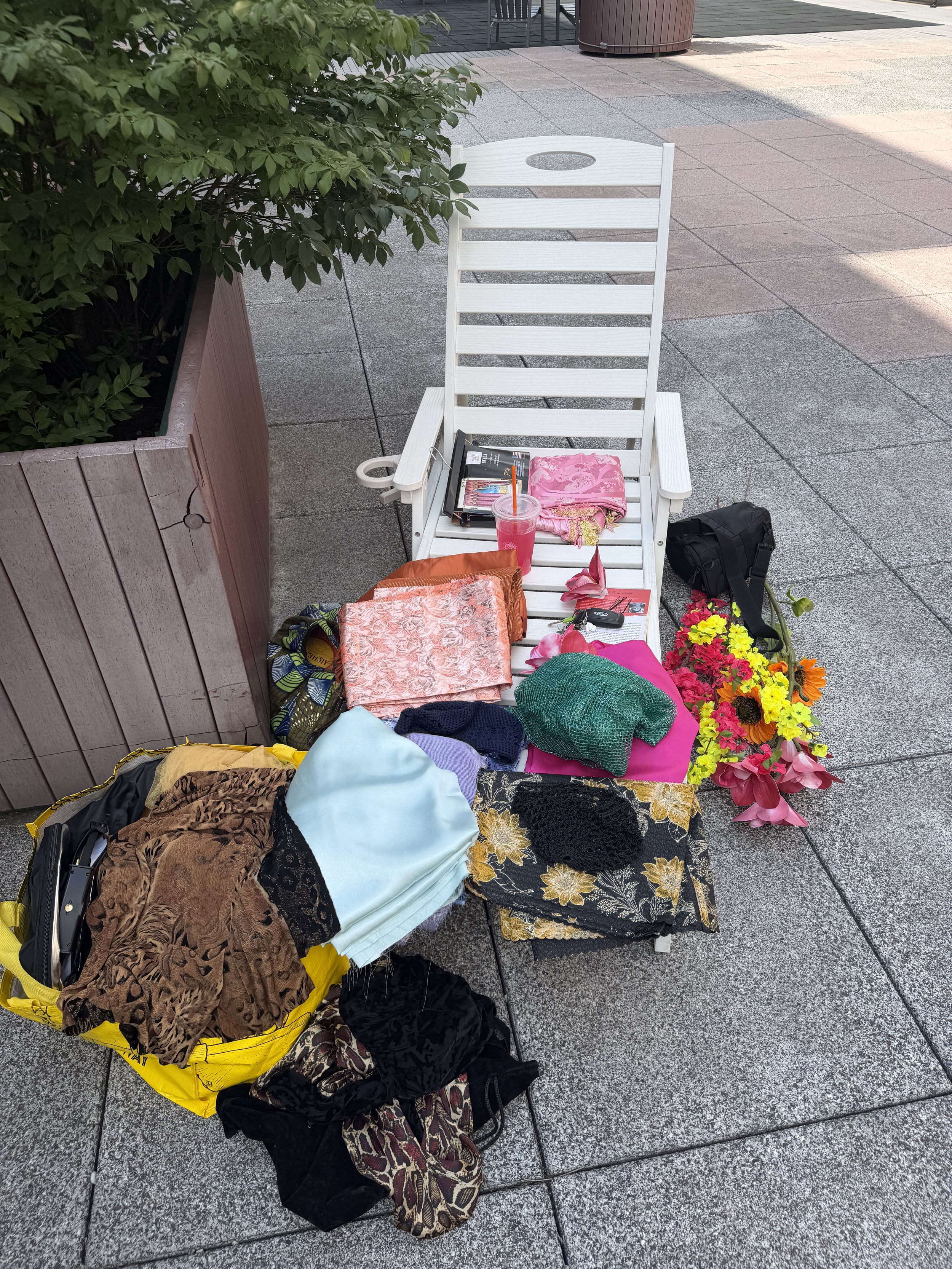 Sourced Fabrics & Props