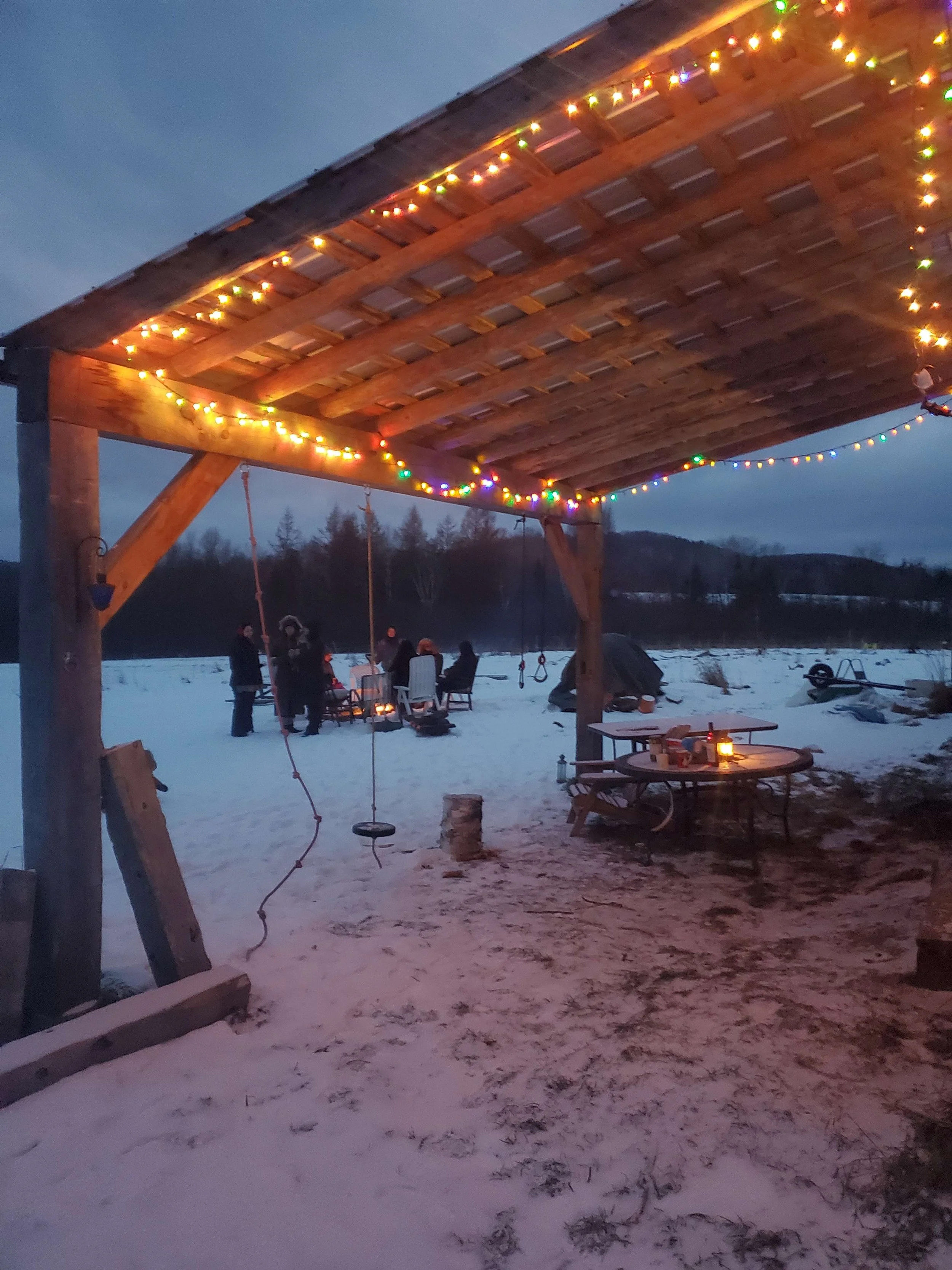 Community fire & potluck