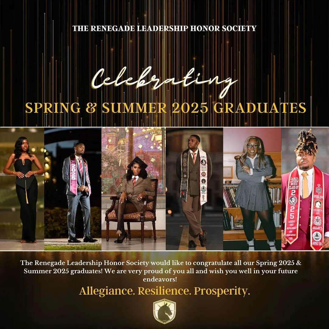 Cheers to the Spring 2025 graduates! Renegade is beyond proud of the hard work, resilience, and dedication you&rsquo;ve shown on this journey. This milestone is just the beginning, continue chasing excellence and building a future as bold as your dre