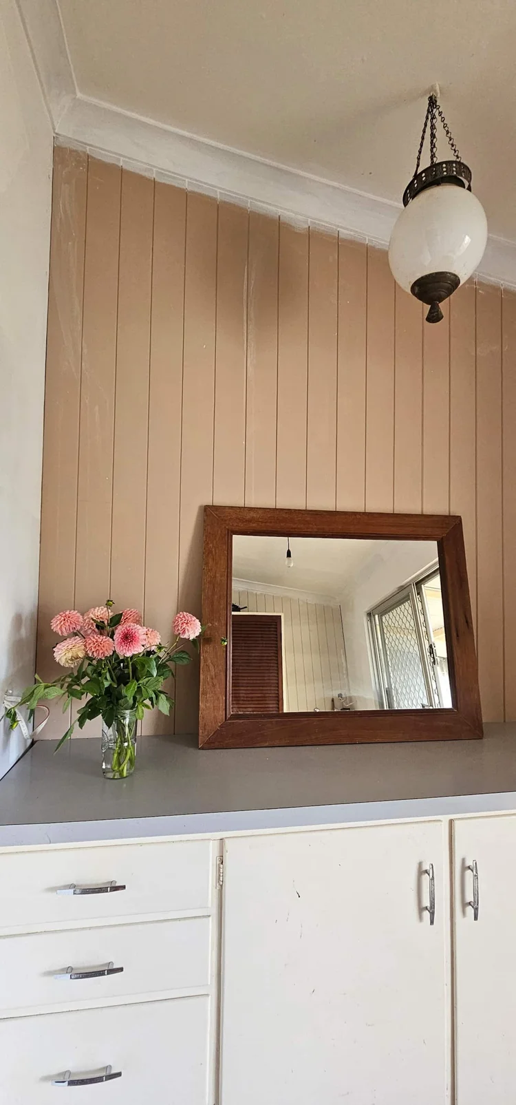 Vintage mirror and fresh flowers, Mystic Muse Maker, Great Southern WA