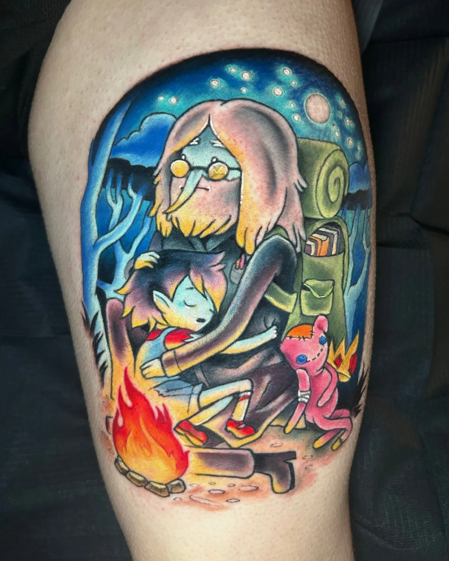 Simon and Marcy 🌙✨

Sweet Adventure Time piece recently finished! This was a fun time and I&rsquo;m always down for more projects like this! Thank you @behattedllama for sitting and having me work on this for you! ✨

#milwaukeetattooartist #adventur
