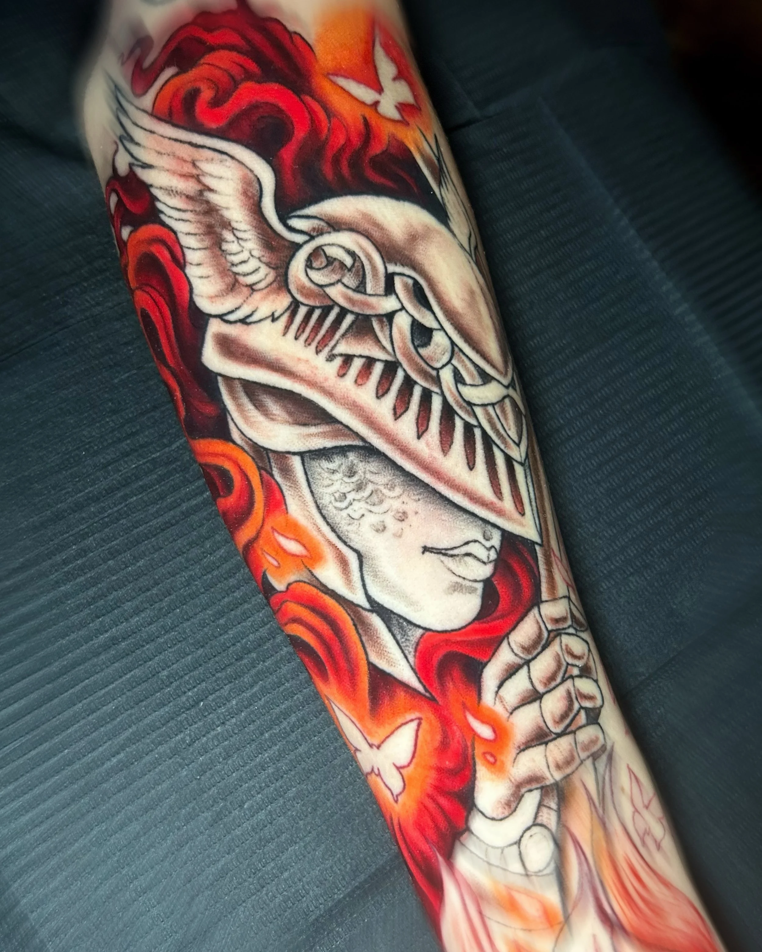 Work in Progress🗡️🔥

Malenia, Blade of Miquella from Eldenring in progress! Little preview for the road. Started this a bit ago and can&rsquo;t wait to get back to it again!

#milwaukeetattooartist #eldenringtattoo #videogametattoo #wisconsintattoo