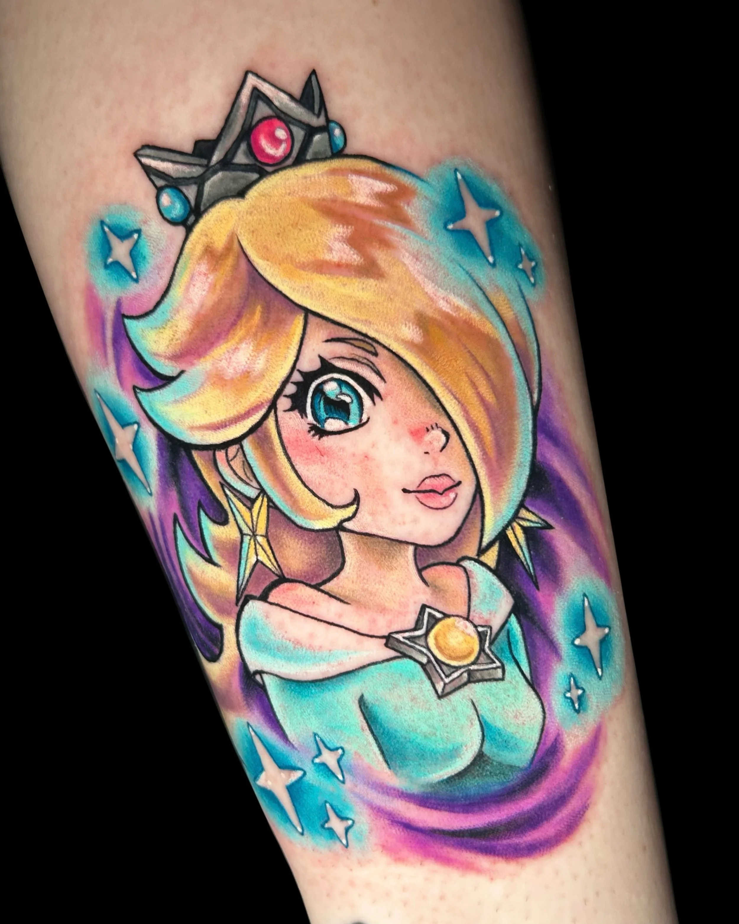 Rosalina✨

Little homage to Super Mario Galaxy! 
Thank you so much Joy for trusting me with this one! 

#milwaukeetattooartist #rosalinatattoo #queertattooartist #videogametattoo  #wisconsintattooartist