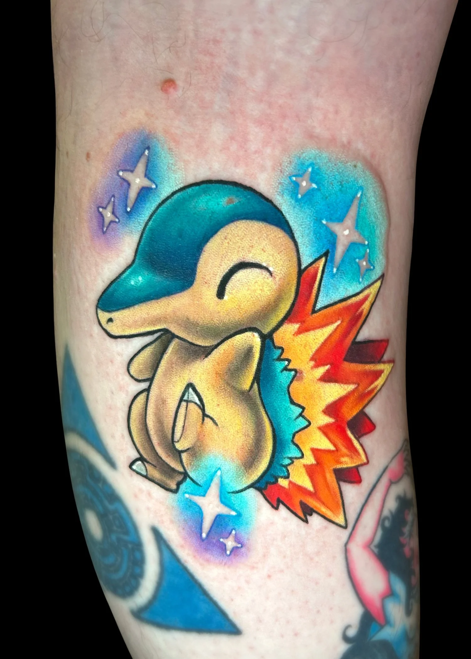 Zephyr oddzephyr_ Cyndaquil Tattoo Milwaukee Wisconsin Color Tattoo Videogame Pokemon.jpg