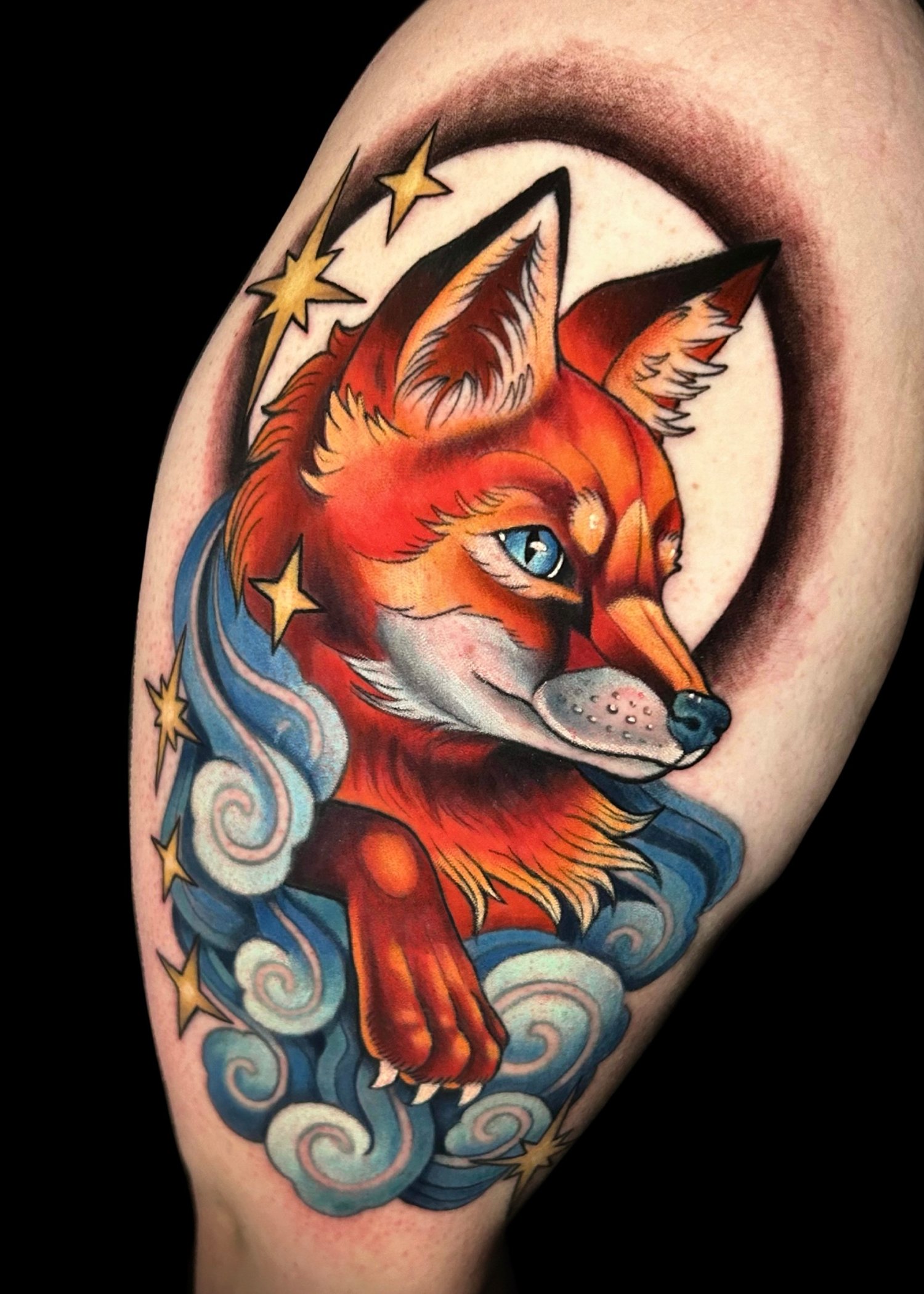 Zephyr oddzephyr_Neotraditional Fox Tattoo Milwaukee Wisconsin Color Tattoo.jpg