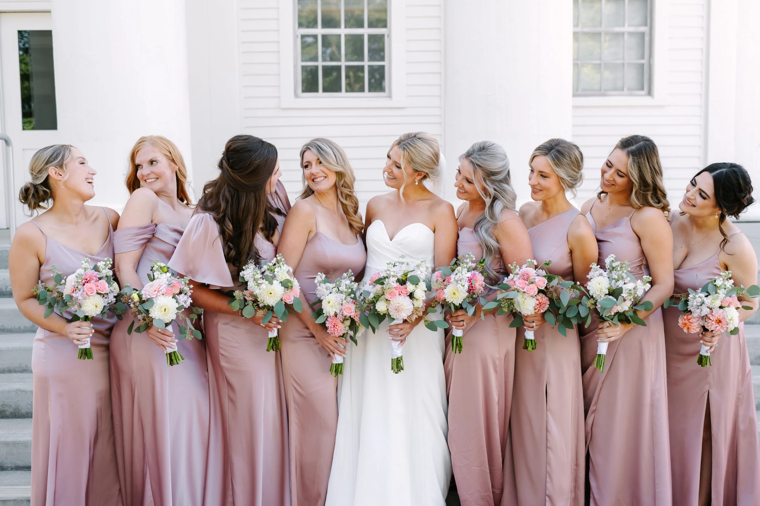 bridal party makeup + pre-ceremony beauty + Los Angeles CA