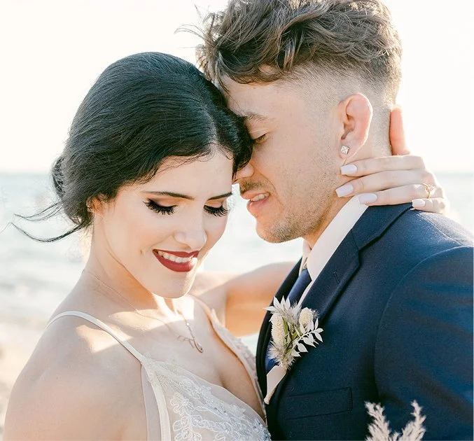 bridal makeup + bride and groom + Chicago IL