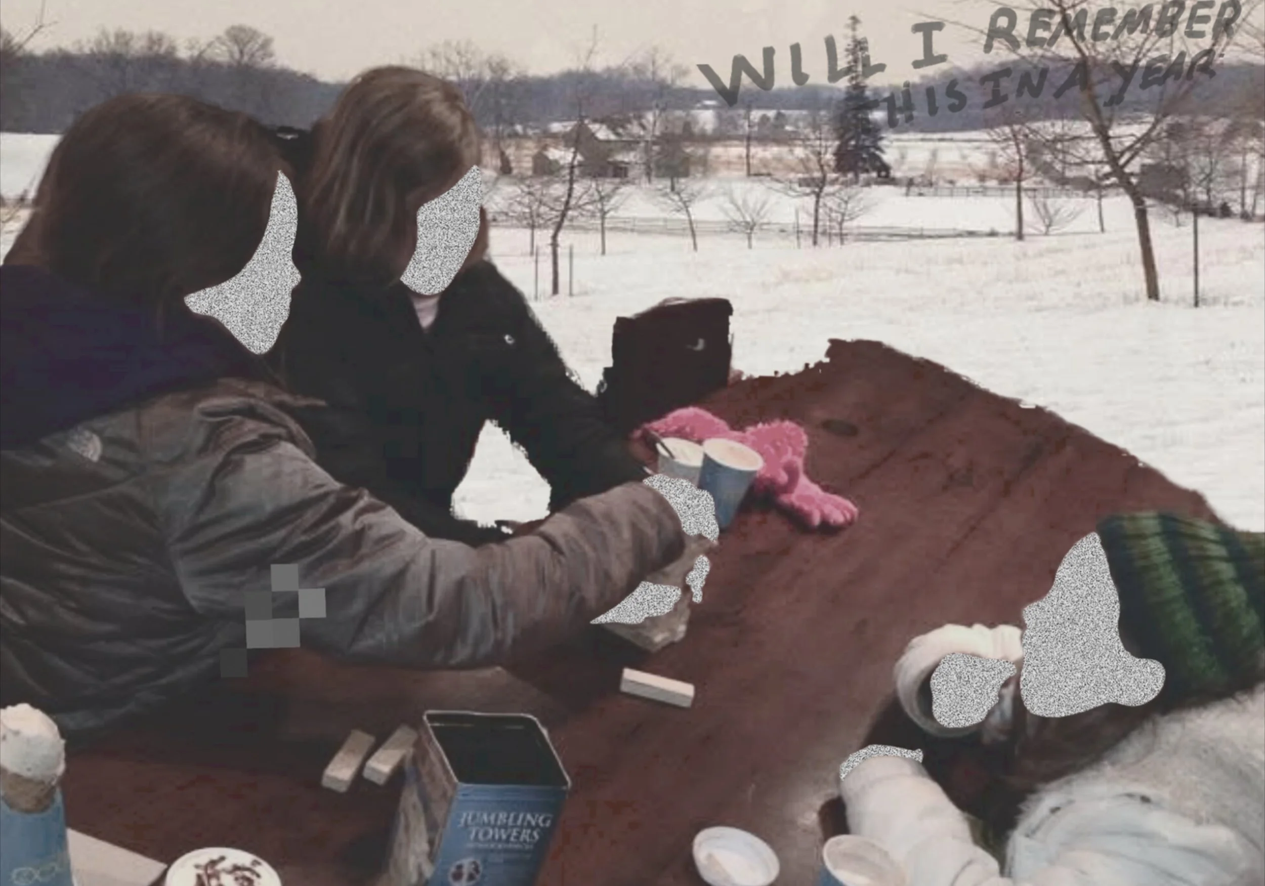 in a year - digital photo collage