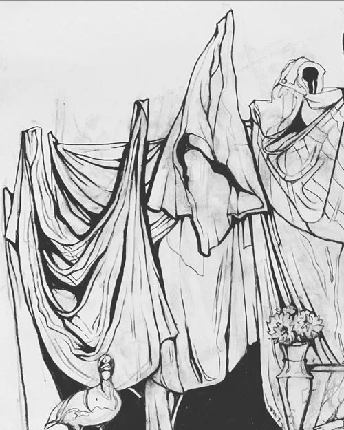 1/4 of a 18x24 Newsprint Paper - charcoal