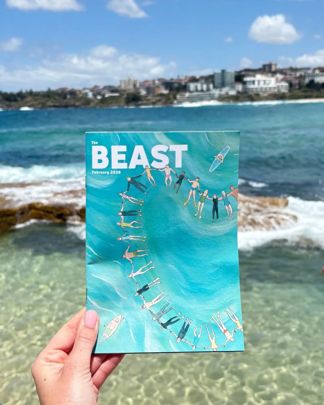 After the Bondi attack, it was a privilege to design the February cover of Sydney&rsquo;s Eastern Suburbs&rsquo; @thebeastmag 🩵

I feel grateful to belong to this caring community.