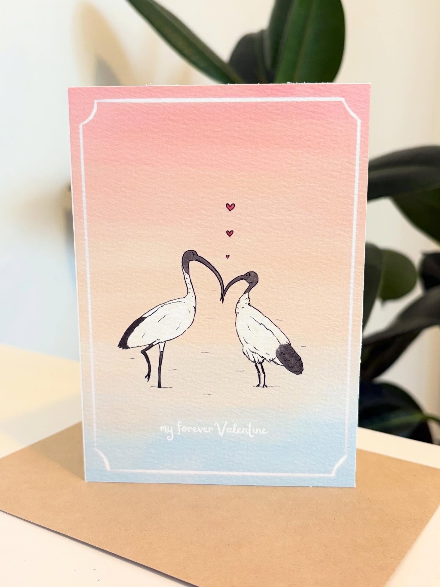 Valentine&rsquo;s Day cards, because nothing says I Love You like a bin chicken 💖💖
A reminder to tell the people you love how much you love them! 

#watercolour #illustrator