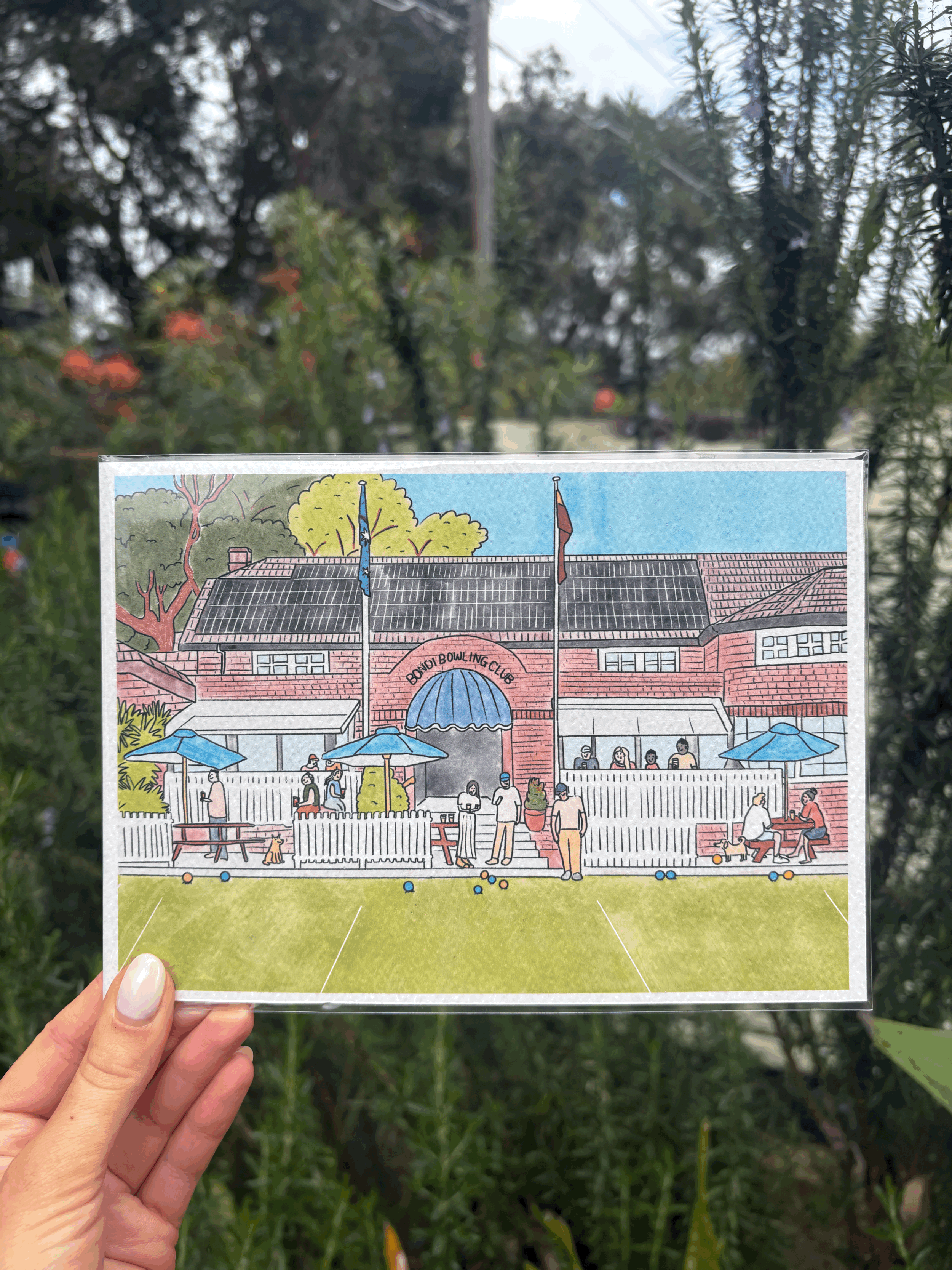 The Bondi Bowlo print - $30