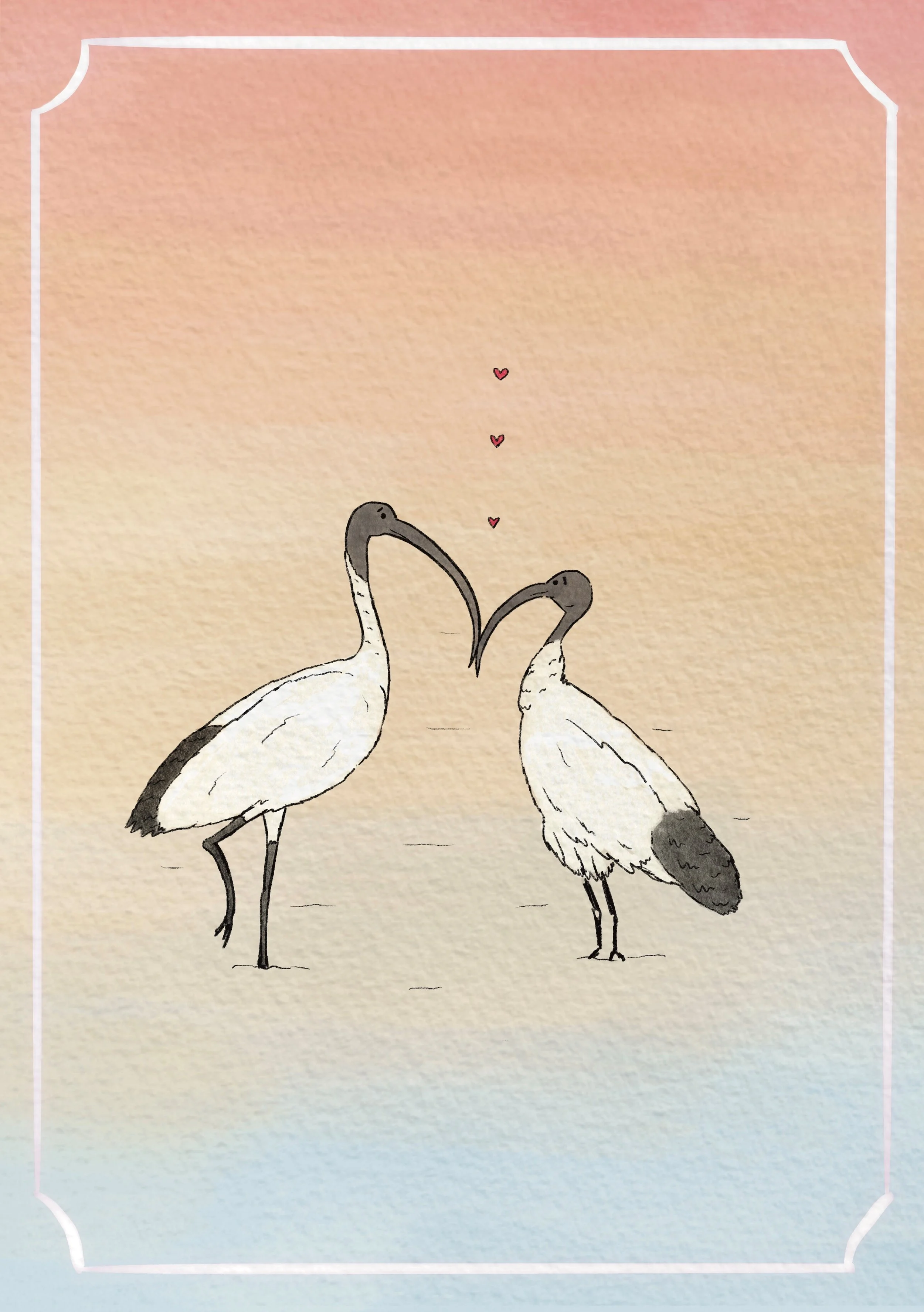 Bin chicken love - A6 card