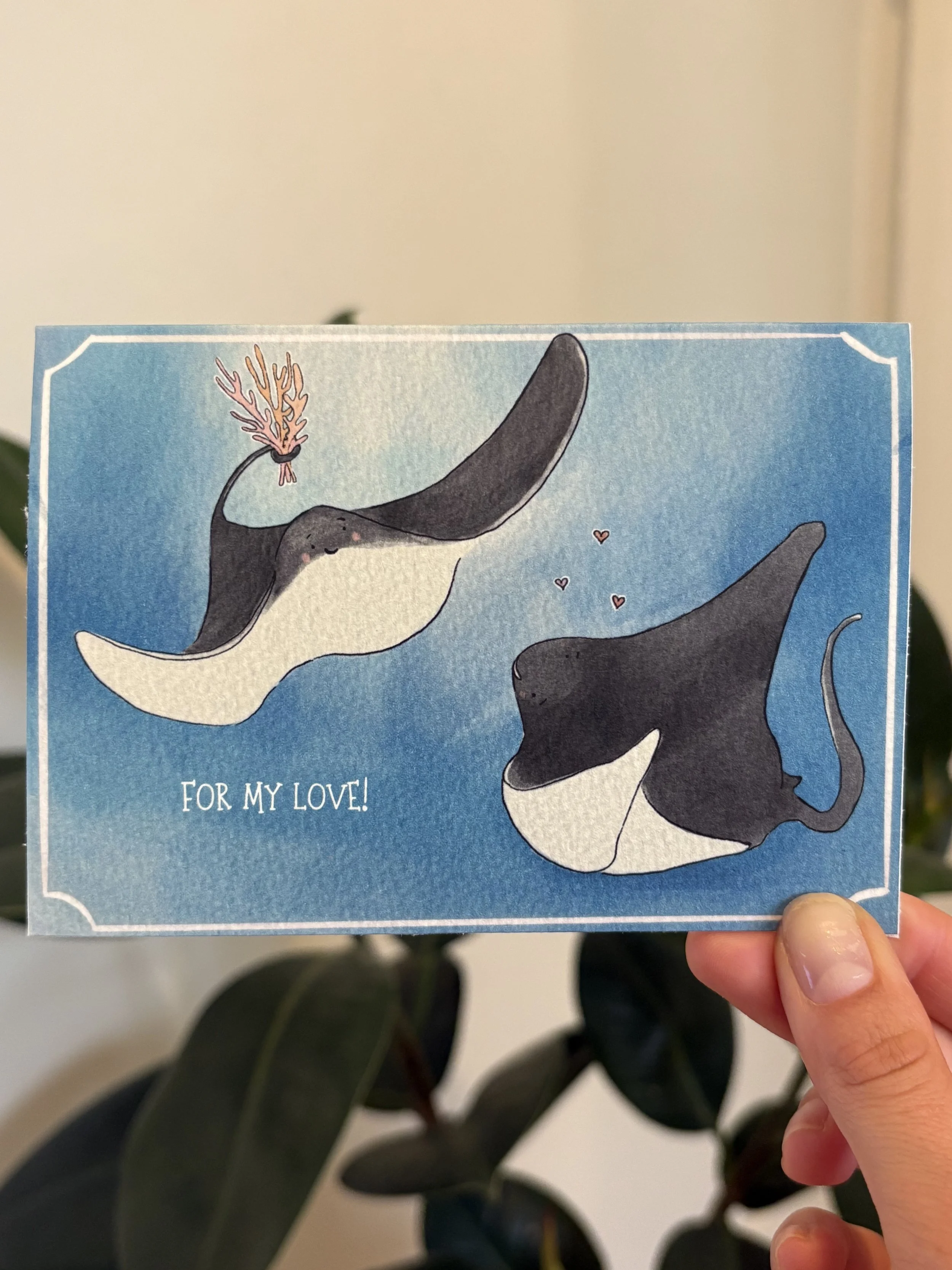 Ocean love- A6 card