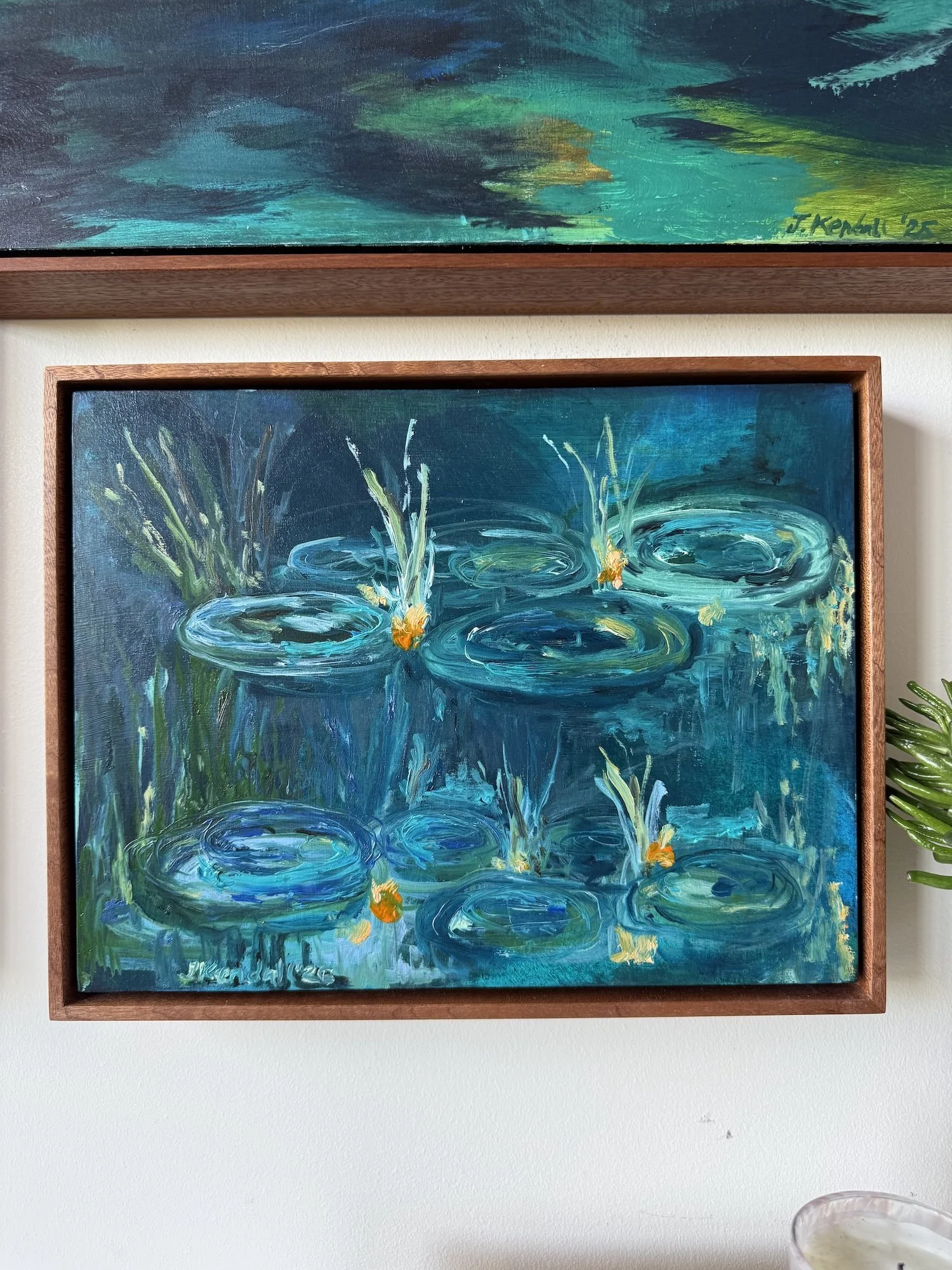 contemporary water lily painting oil painting jodi kendall.jpeg