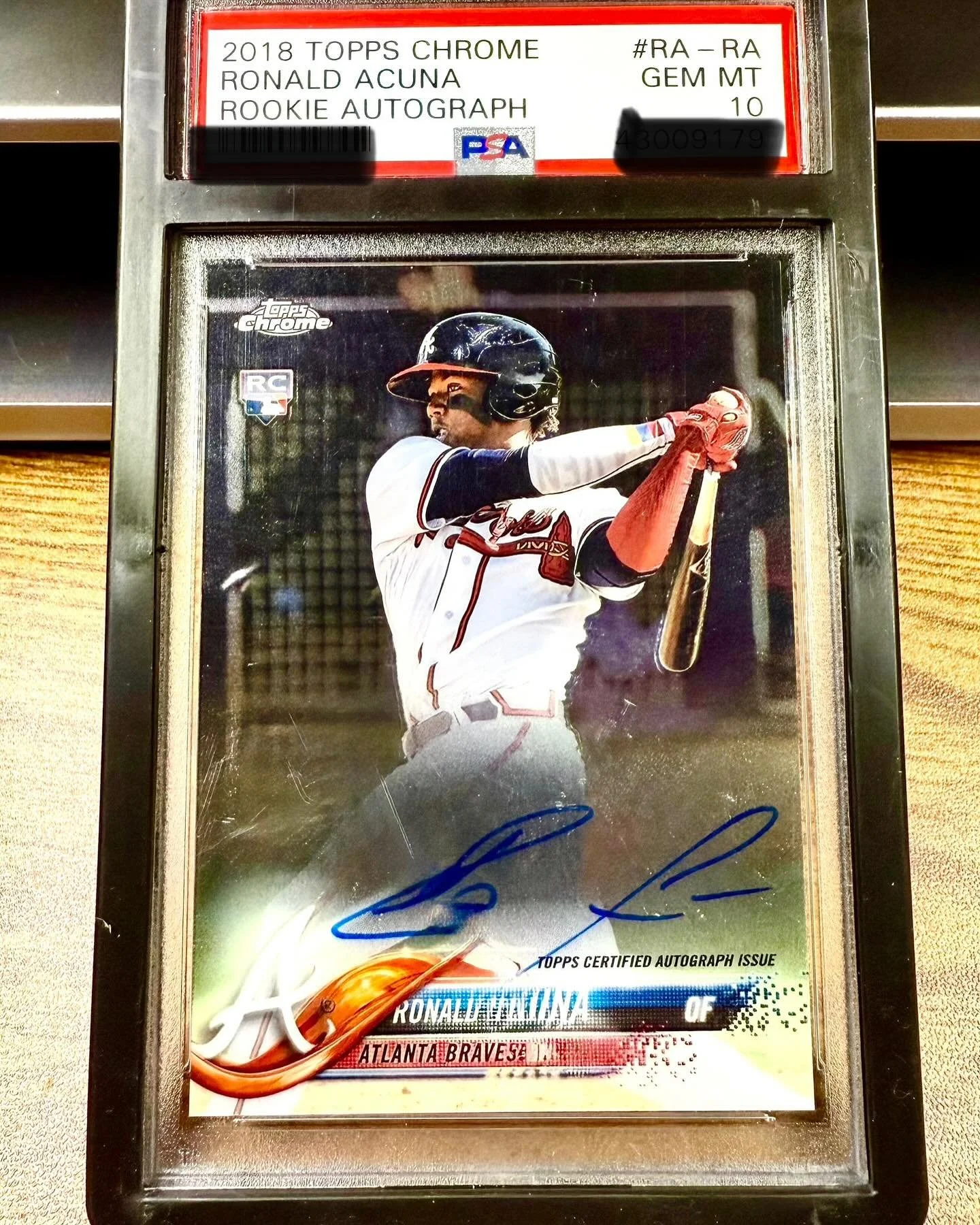 Last card in the &lsquo;A&rsquo;  of my alphabetized portion of my collection. Had the opportunity to grab to grab this one after Ronald was injured last season. With the scratched slab I was able to get a nice discount on a card I think could be ico