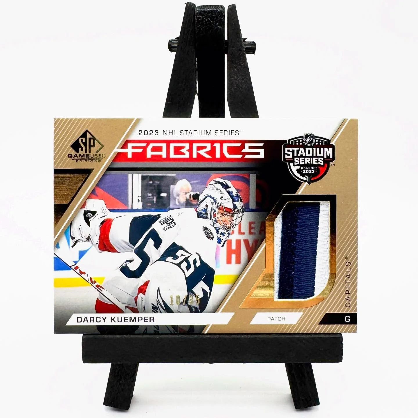2023-24 SP Game Used Darcy Kuemper Stadium Series Patch /35 🏟️ ❄️ 

SP Game-Used has always been a set I&rsquo;ve enjoyed collecting since I got into collecting hockey again.  The Outdoor game-used pieces and true base are my favorite chases in the 