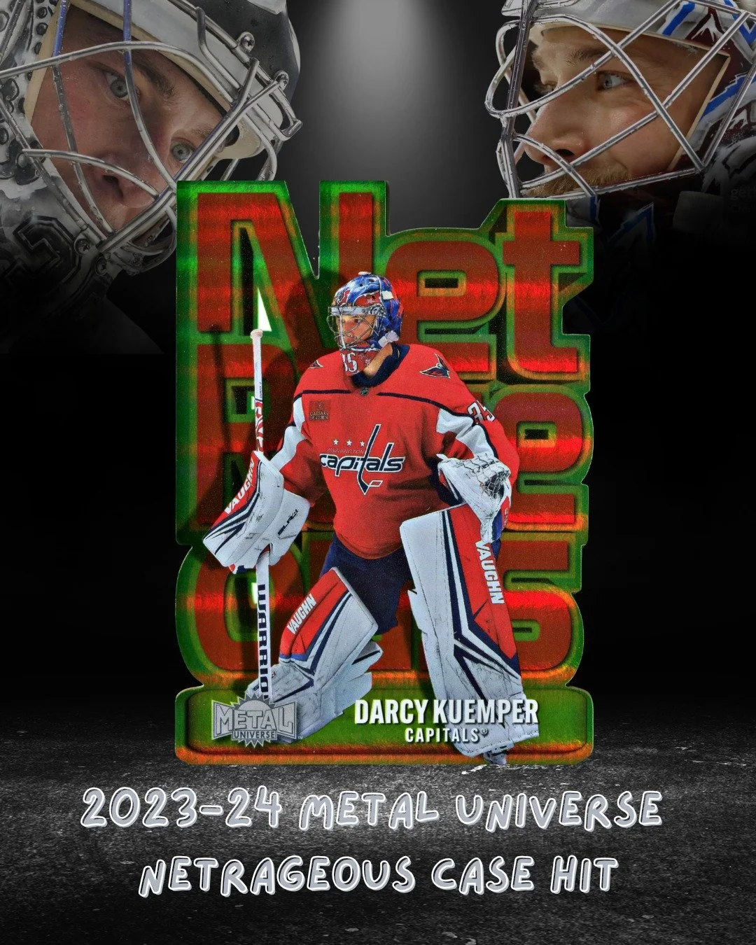 Awesome first win of the season for Darcy last night! Wanted to wait to post a card of him until he and the Kings got a win at the same time. Nice to see the defense playing hard in front of him as well.

When it comes to Goalie case hits, 2023-24 Me