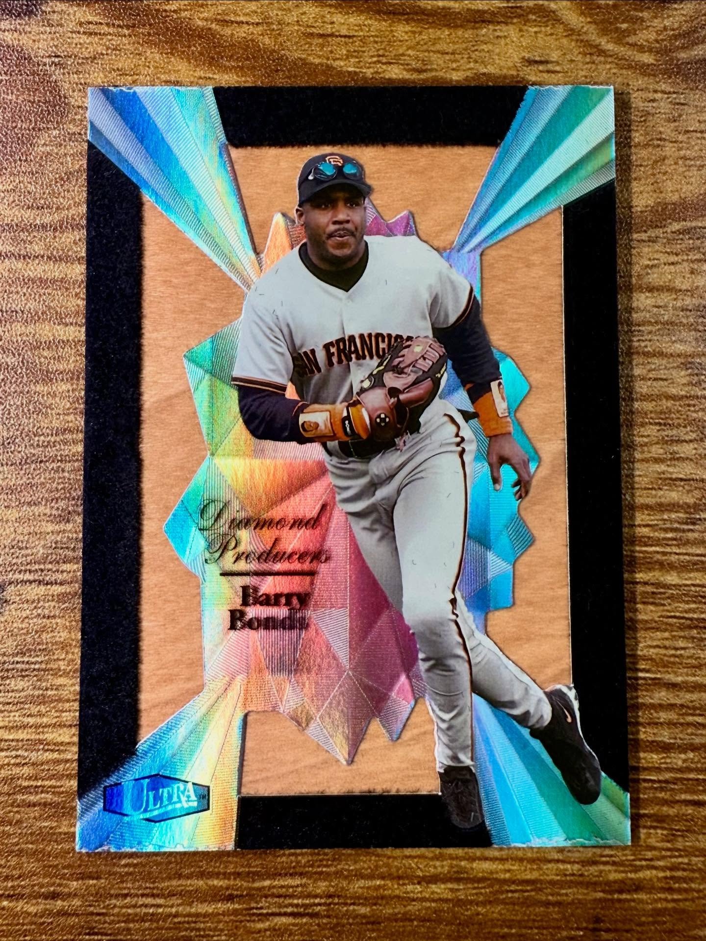 Ahh&hellip; the &lsquo;throw everything at a card at see what sticks&rsquo; - in the case of the 1998 Ultra Diamond producers everything stuck 😂 - I sometimes think this card is ugly but respect the amount of effort that went into putting this crazy