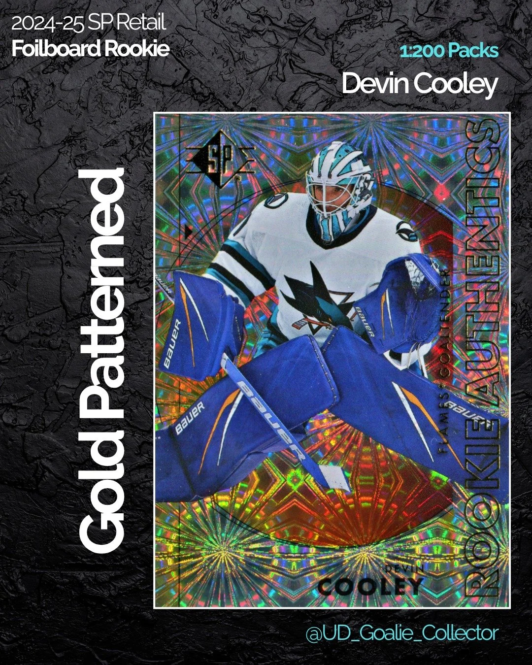 Devis Cooley is currently one of the more fascinating goalies in the league! His postgame interviews are golden. Many of you have probably heard his famous one from his rookie season, but this year he's been a Gem! 

#devincooley @devin_cooley #upper