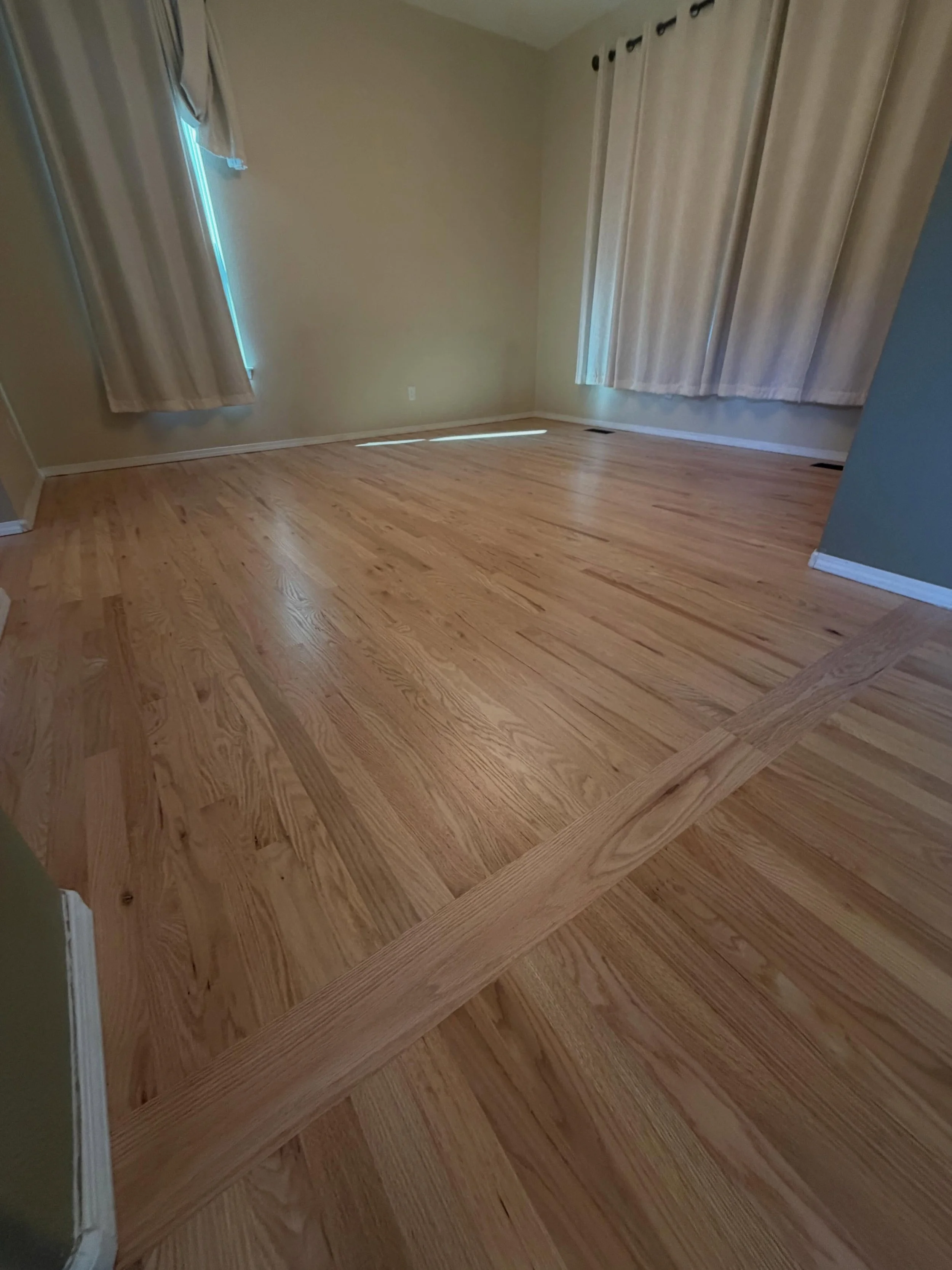 Saturday walkthroughs today - wanted to share @i.m.jenkins37 first job with us ! Killer job my guy! Nothing but integrity from Ian . #elevatedhardwoodfloors #hardwoodfloors #floorrefinishing #fortcollins #noco