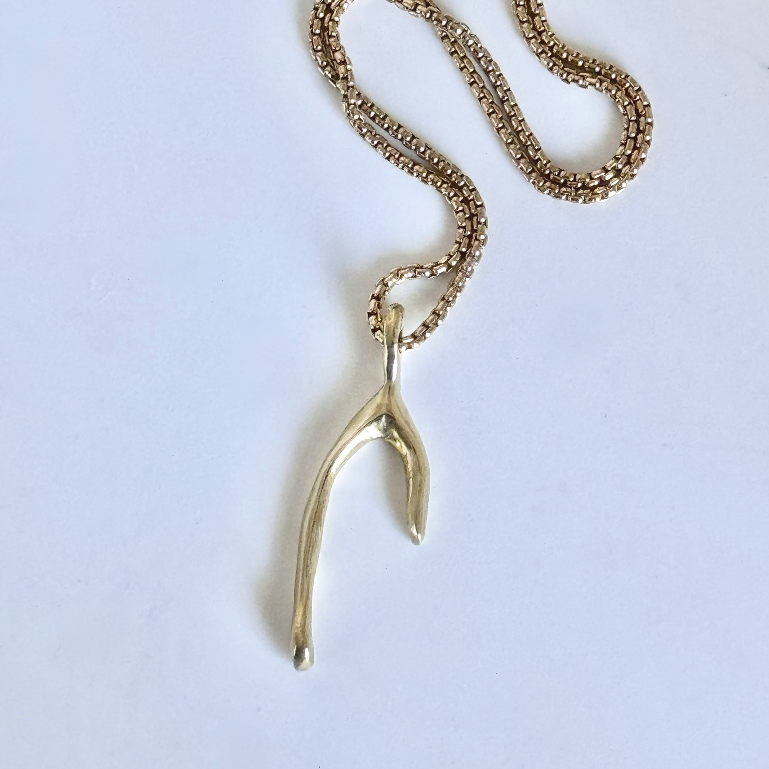 The Lucky One Wishbone Pendant