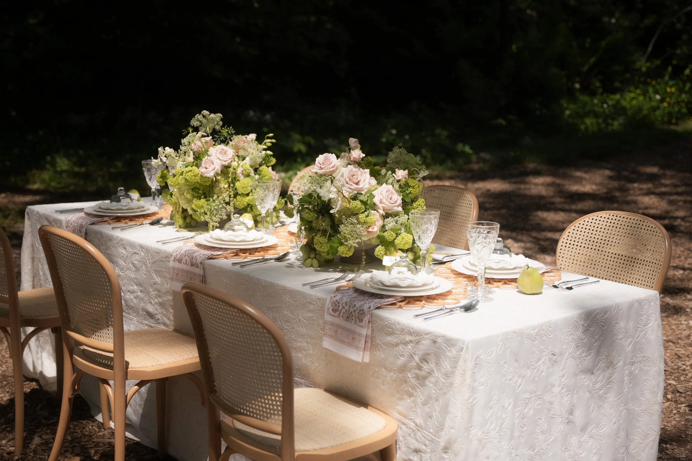 Luxury tabletop setup and styling services for weddings and events.