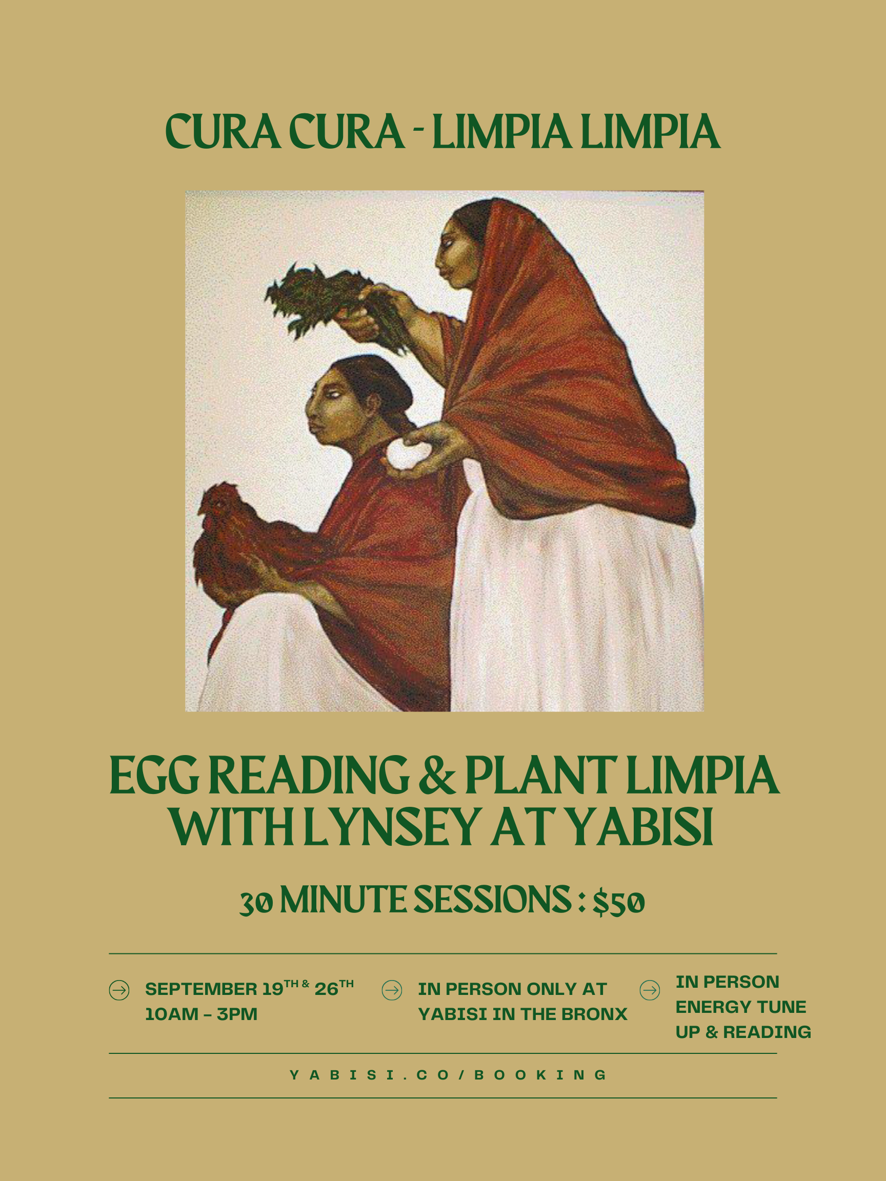 1:1 Egg Readings & Plant Limpia w/ Lynsey