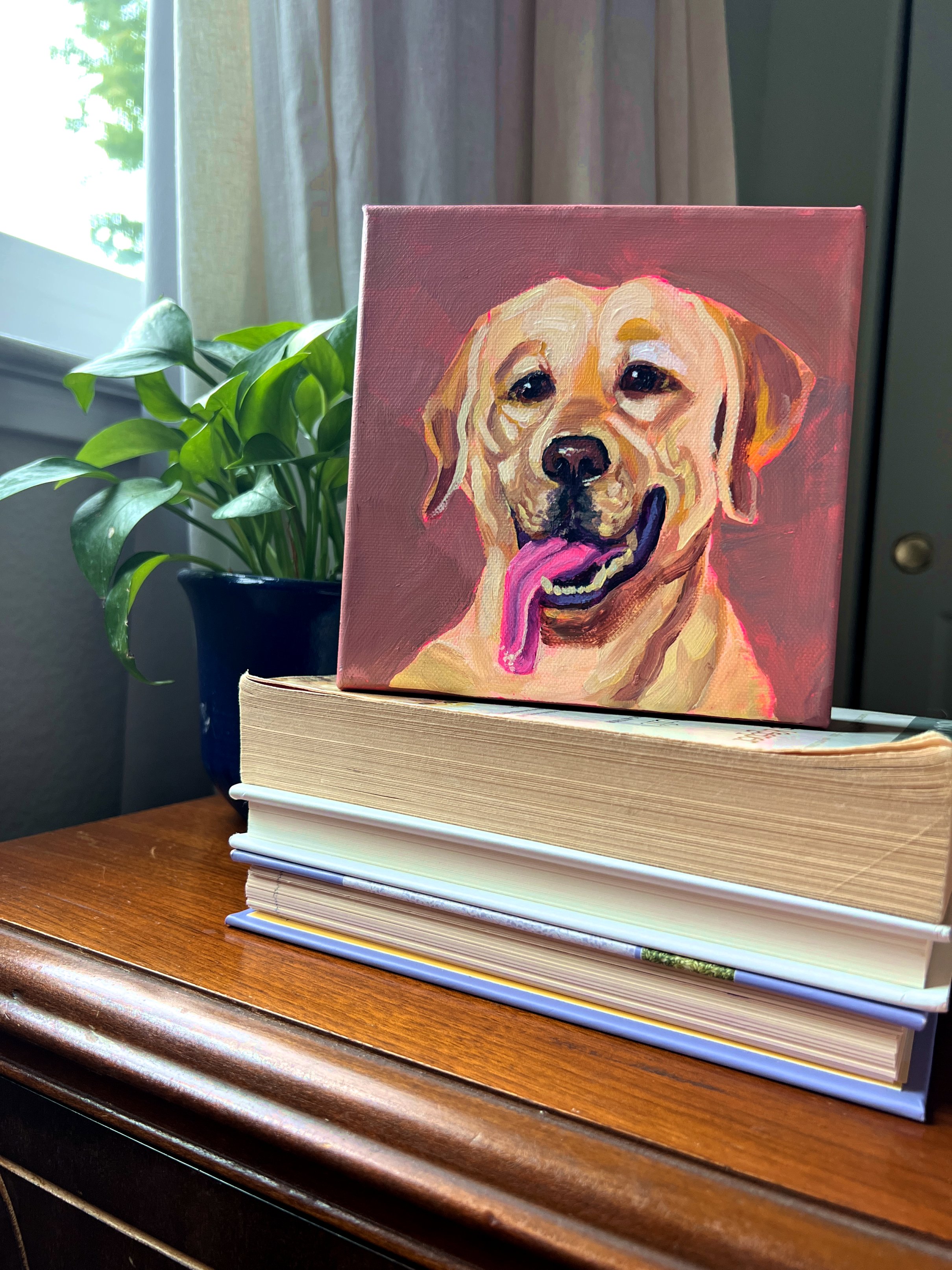 Old Yeller with books.jpg