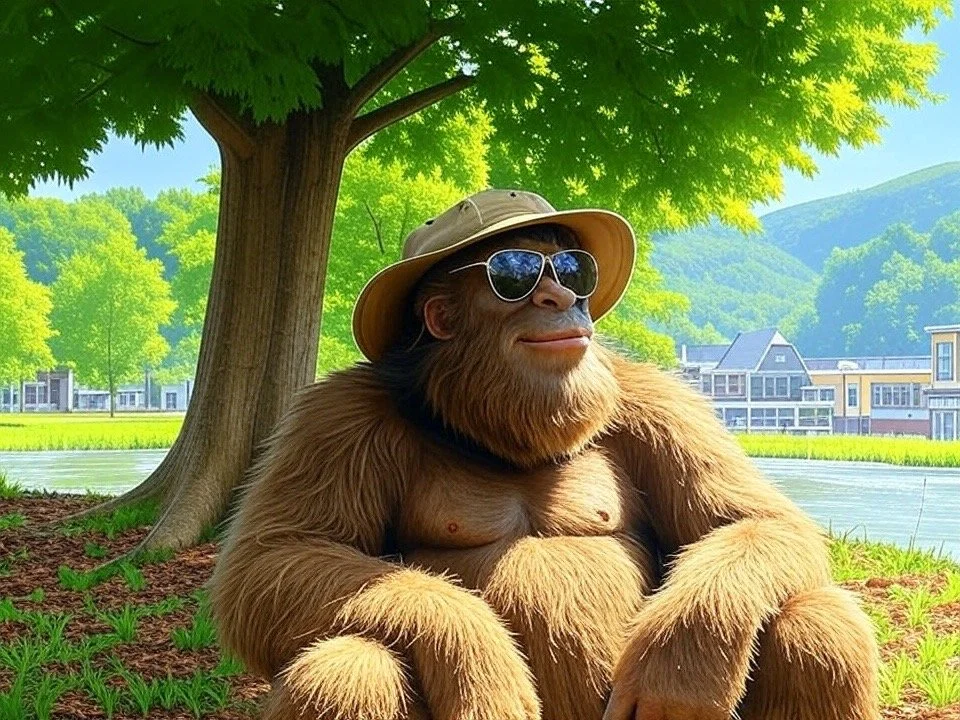 How a Sasquatch Beats the Summer Heat in Helen, GA (Without Shaving His Fur)