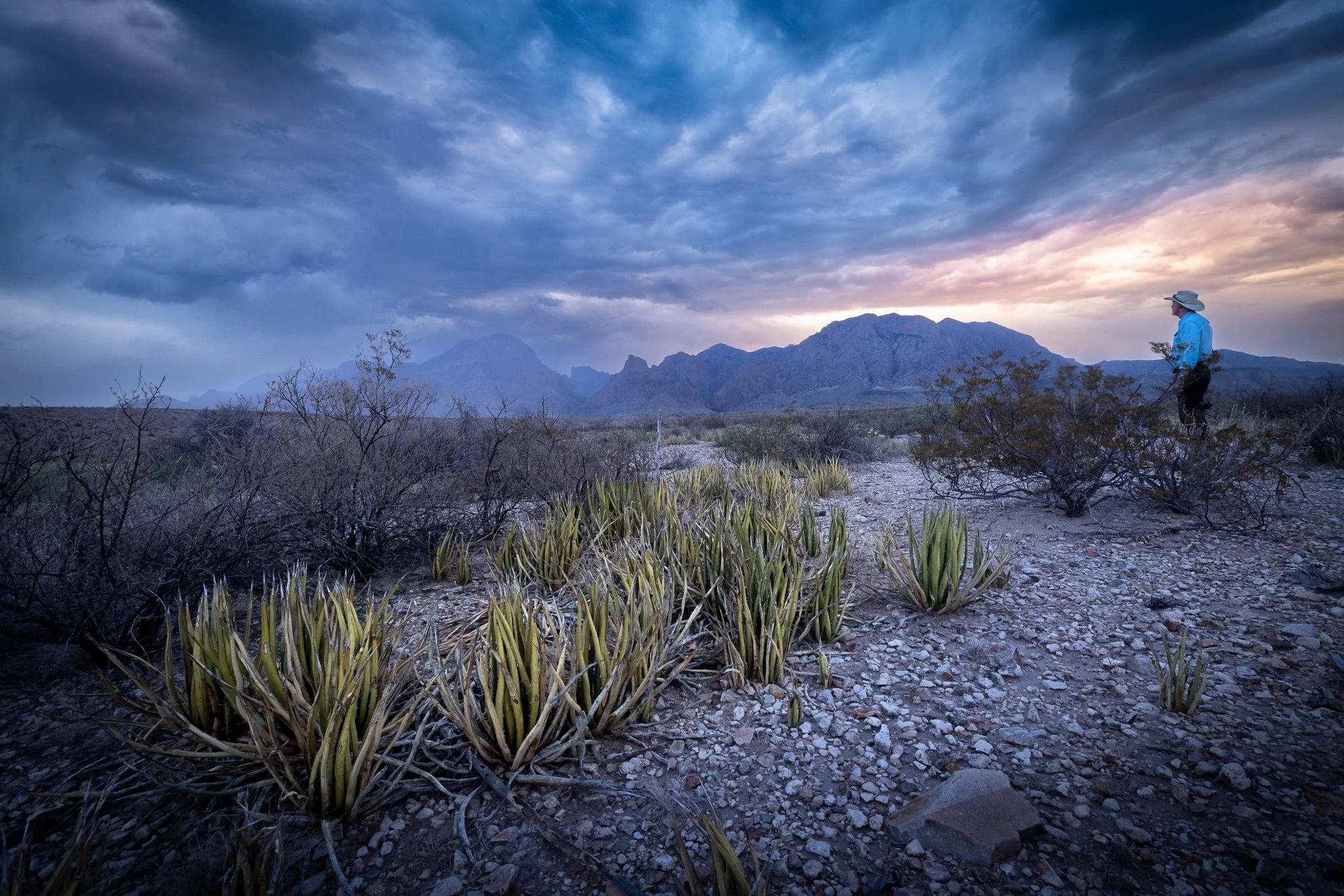 TEXAS STORM

This is one of the images that made &quot;Honourable Mention&quot; in my calendar - it's the subdued image for one of the months. 

Taken in Big Bend National Park as part of @muenchworkshops Night Skies workshop.  I confess, I've never 