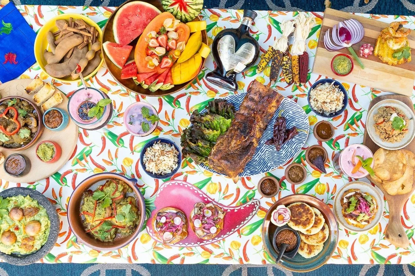 An array of dishes made with our Saucy Local Goods