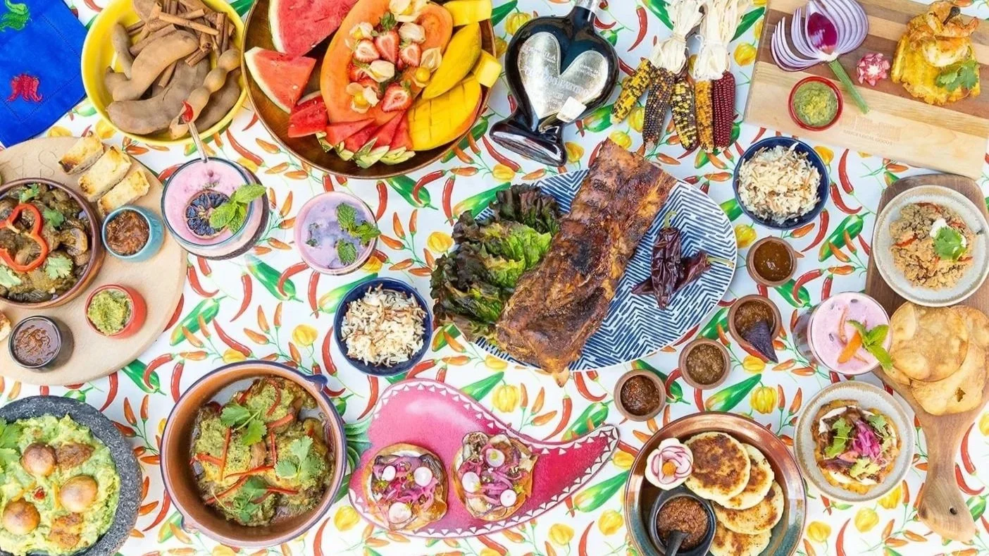 An array of dishes made with our Pass The Sauced Line of Saucy Local Goods
