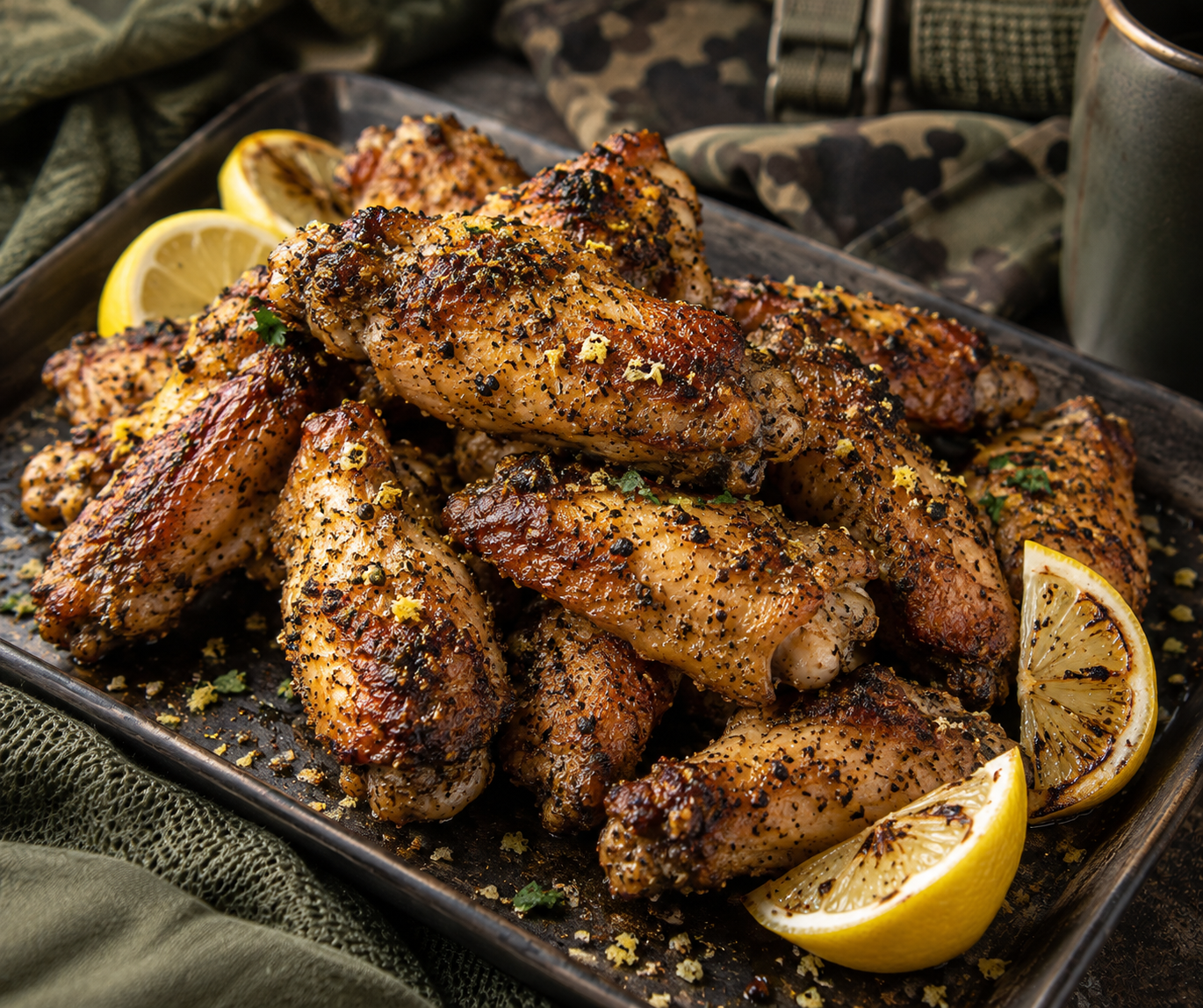 Lemon Pepper Chicken Wings Recipe (Grilled)