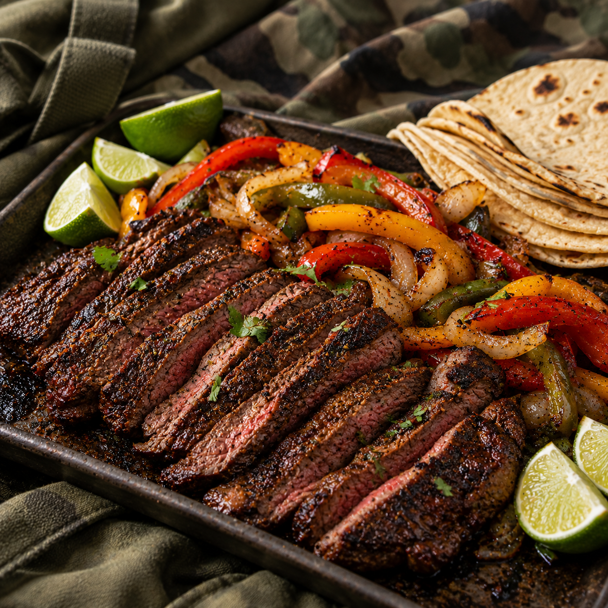 Grilled Skirt Steak Fajitas Recipe