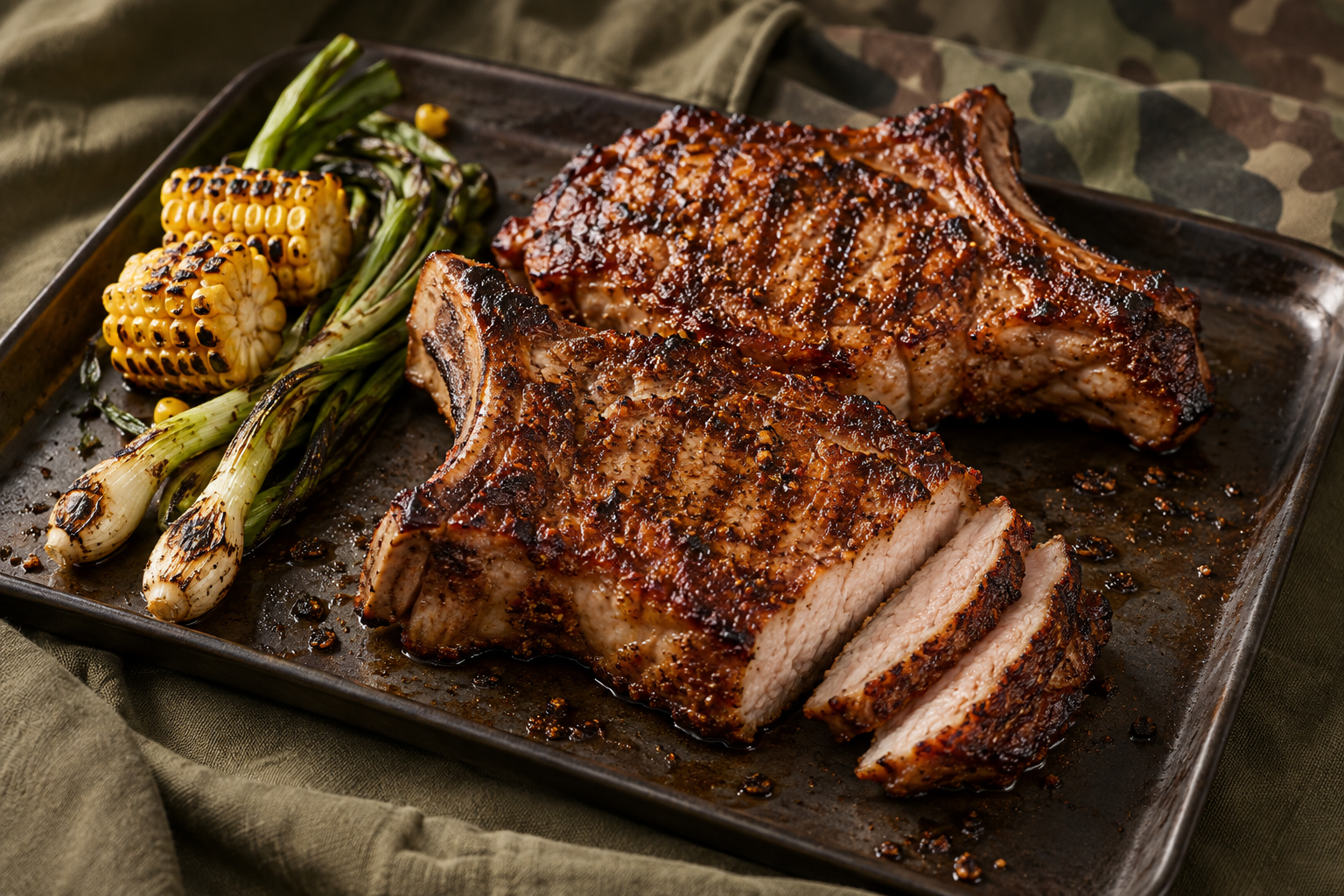 Sweet and Smoky Grilled Pork Chops