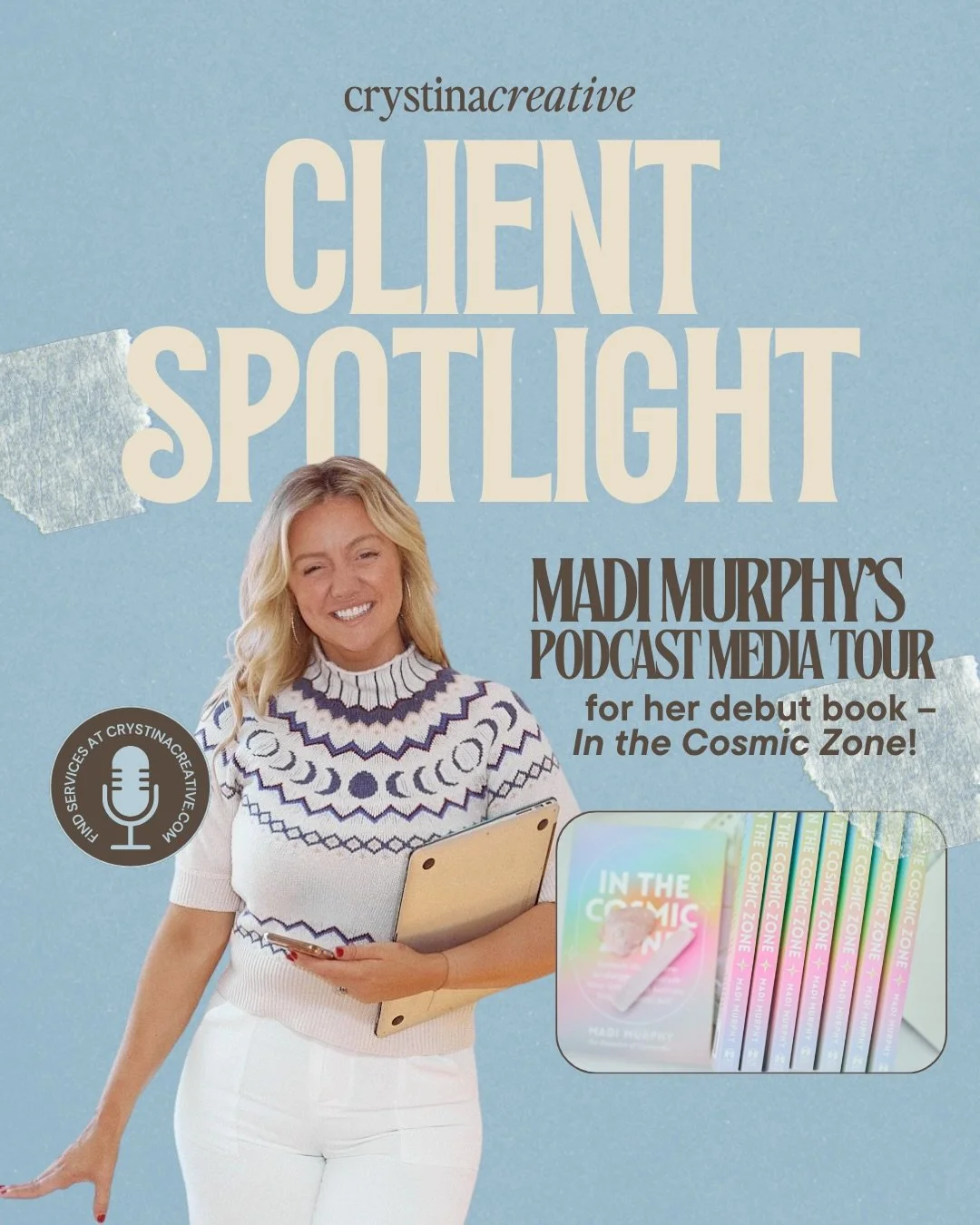 A peek behind the scenes of a recent podcast tour I led for Madi Murphy ✨

This wasn&rsquo;t about booking everything &mdash; it was about placing Madi in conversations that felt aligned, expansive, and meaningful.

This is what intentional, relation