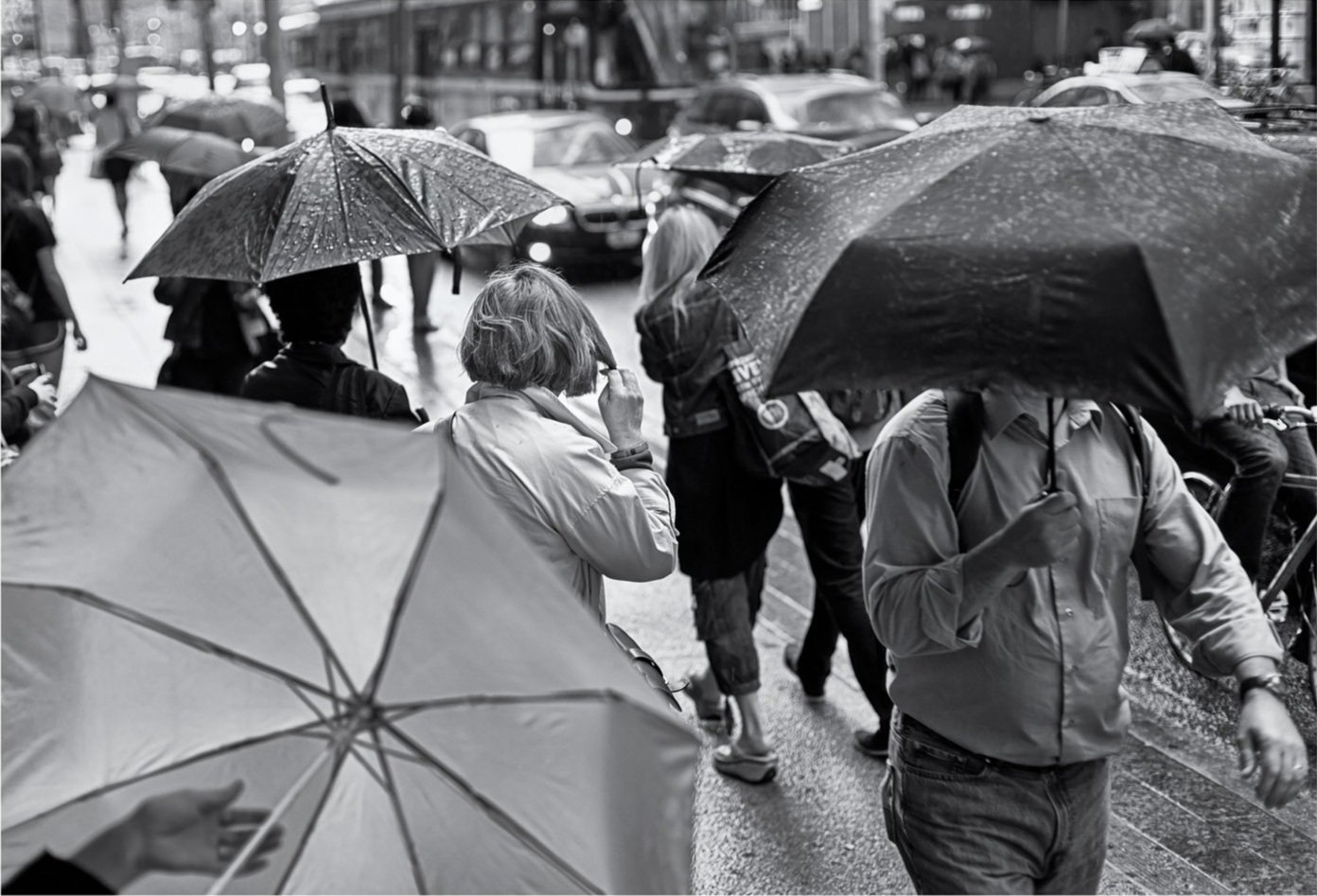 Woman with Umbrellas - Limited Edition Print