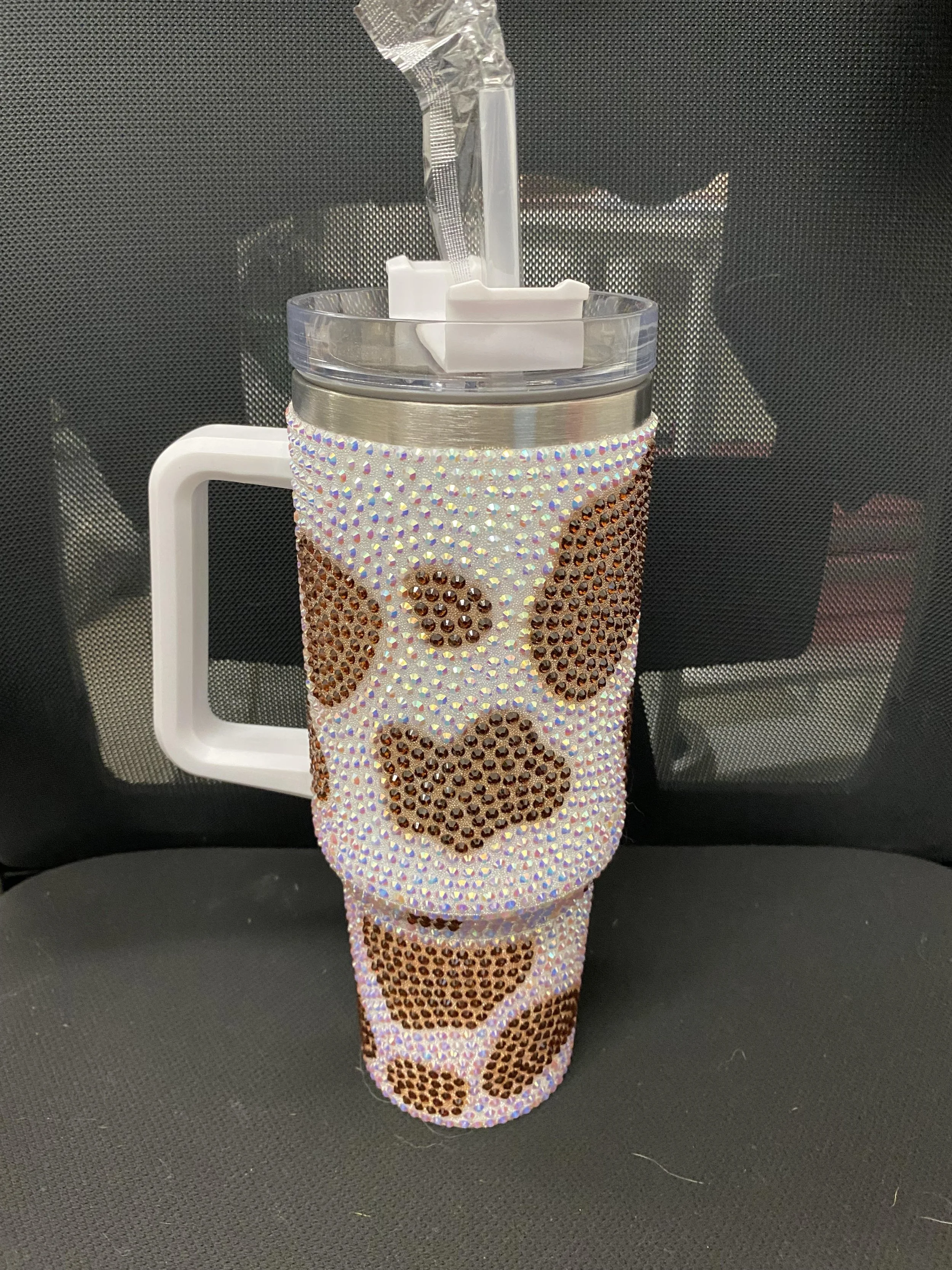 Rhinestone Cow Tumbler, 40 oz
