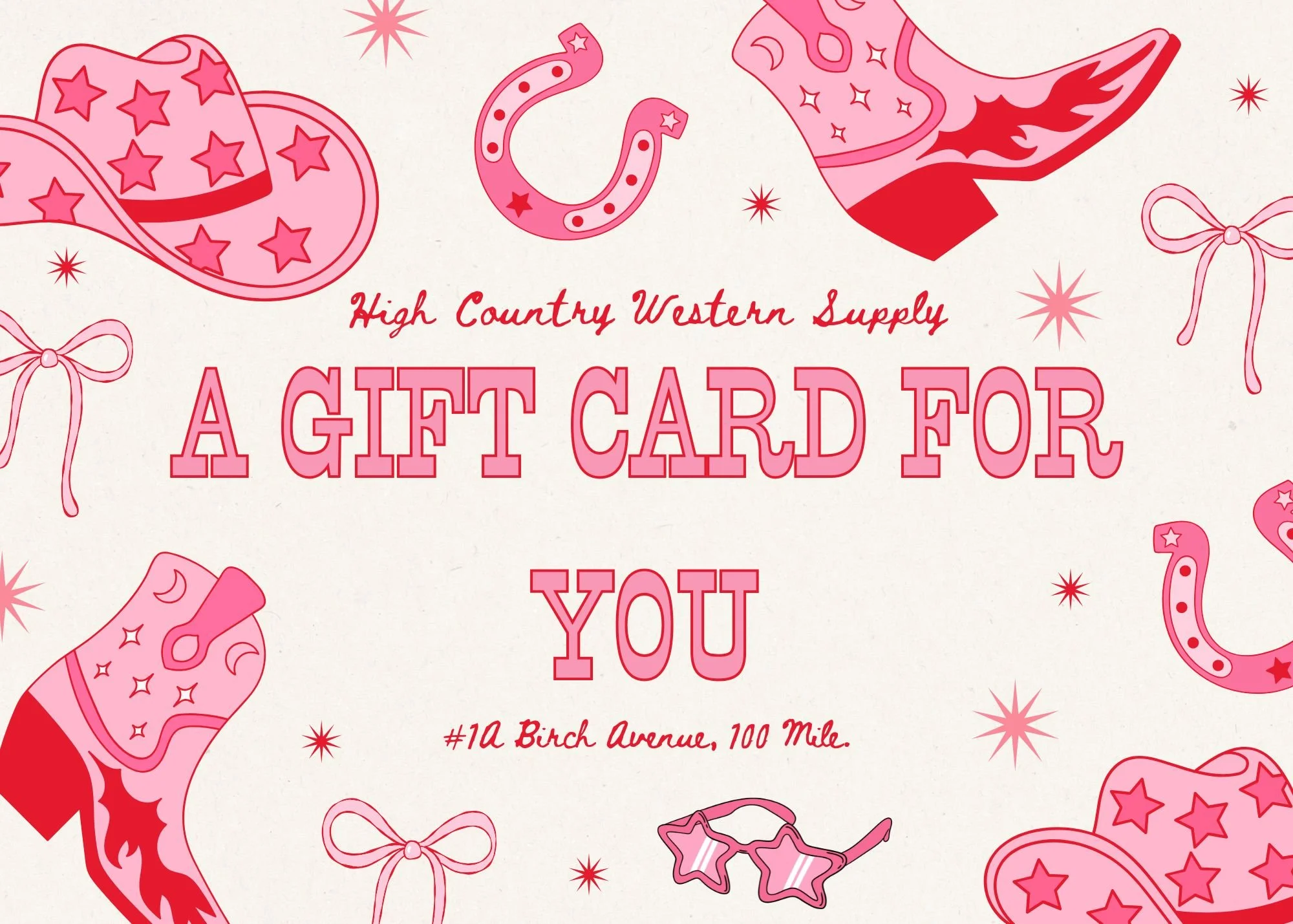 High Country Western Supply Gift Card