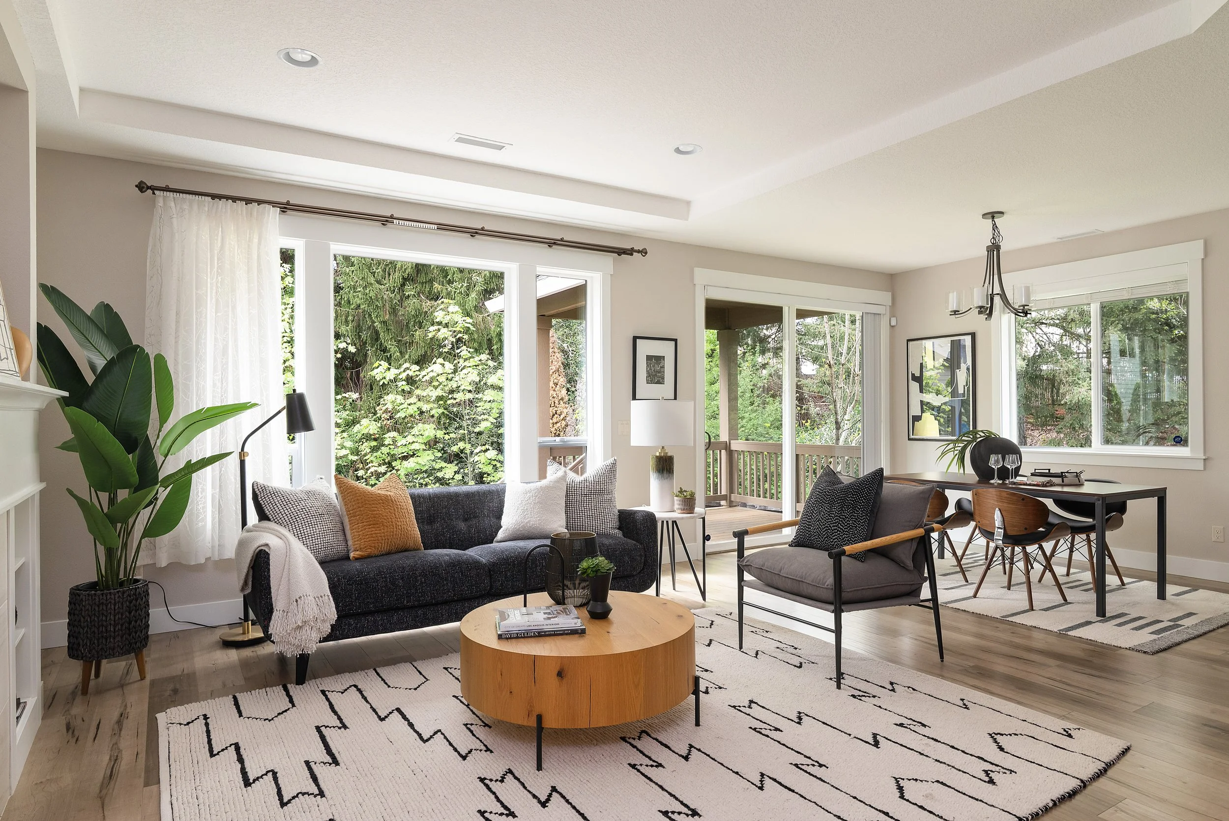 Unique home photographed for a Portland, Oregon real estate firm. Natural light, moody.


