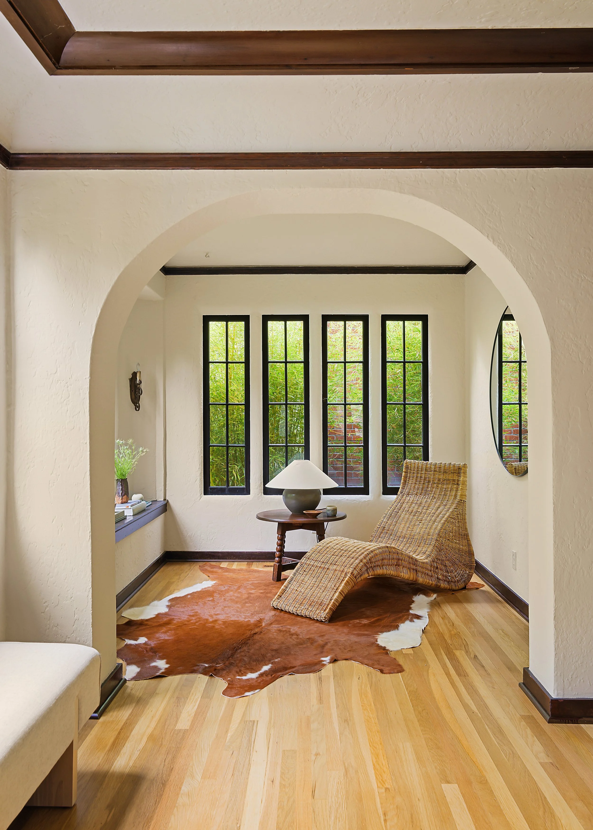 Laurelhurst neighborhood in Portland, Oregon.  Cozy Spanish style architecture.  Photographed for a real estate listing.  Design forward real estate agent in Portland, OR.