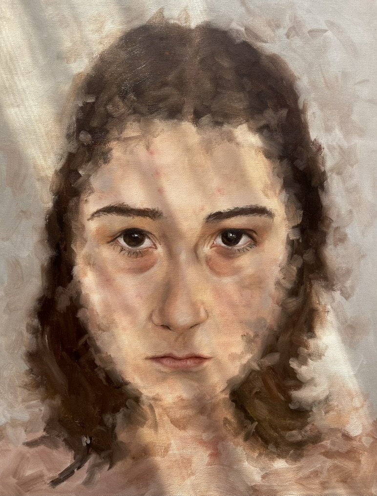 2023 Self-Portrait School Assessment - Oil Painting
