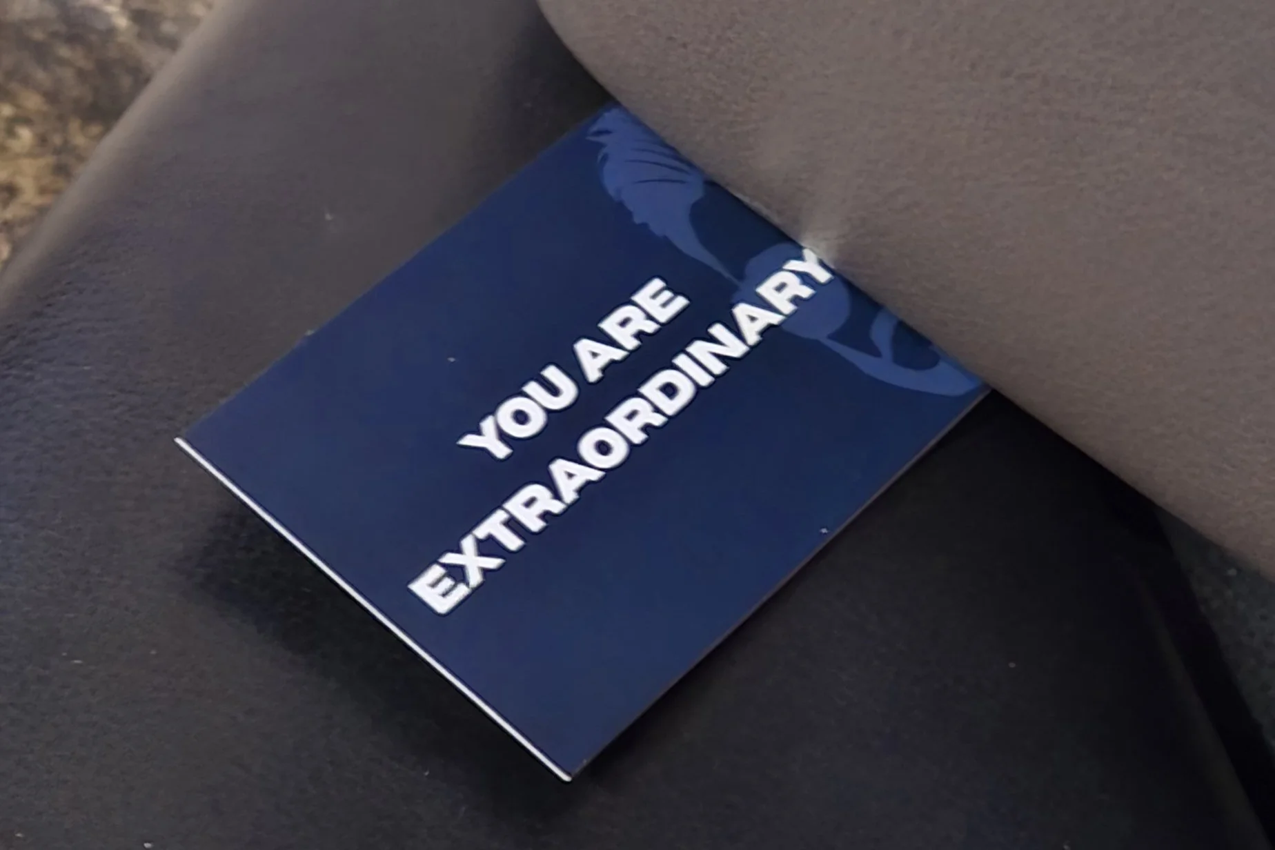 Extraordinary Kindness Card left for a stranger to read to uplift them