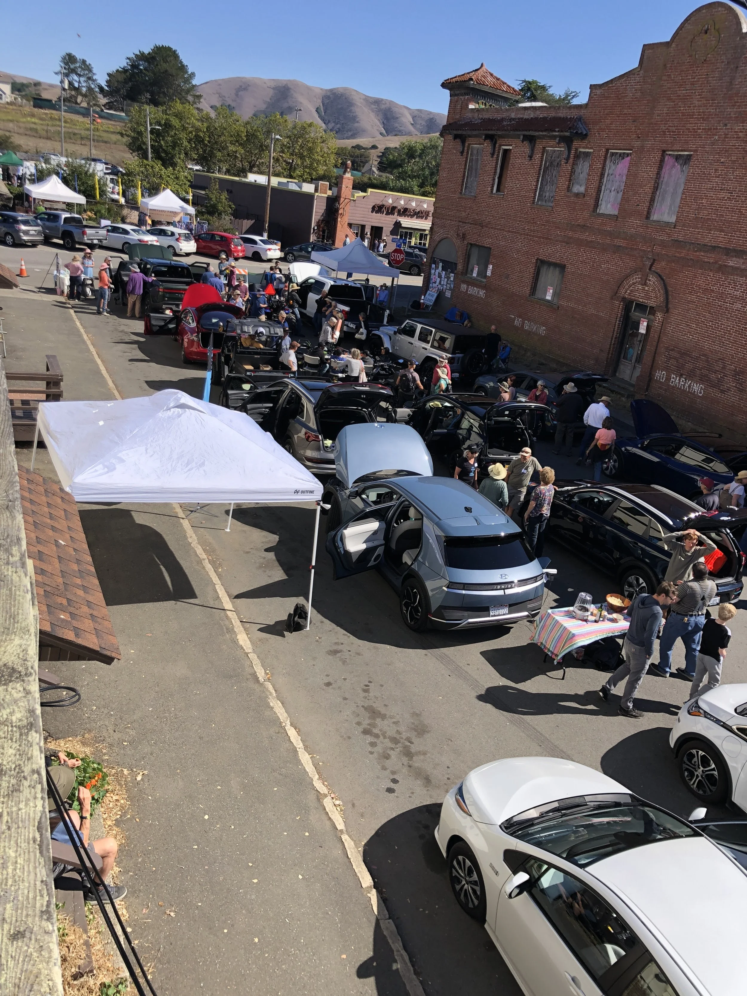 Aerial view of the event